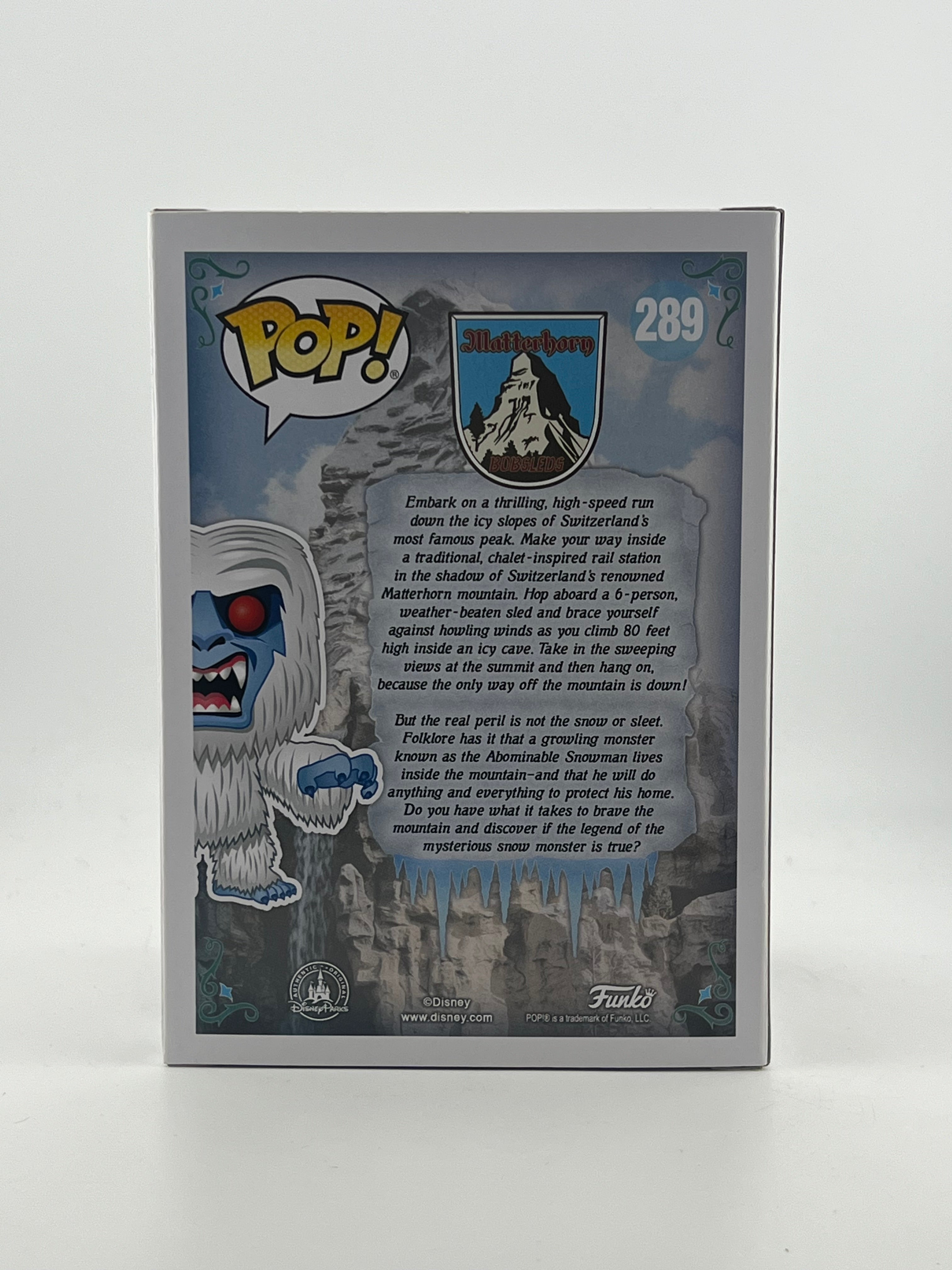 Funko Pop - ABOMINABLE SNOWMAN 289 DIAMOND / DISNEY PARKS