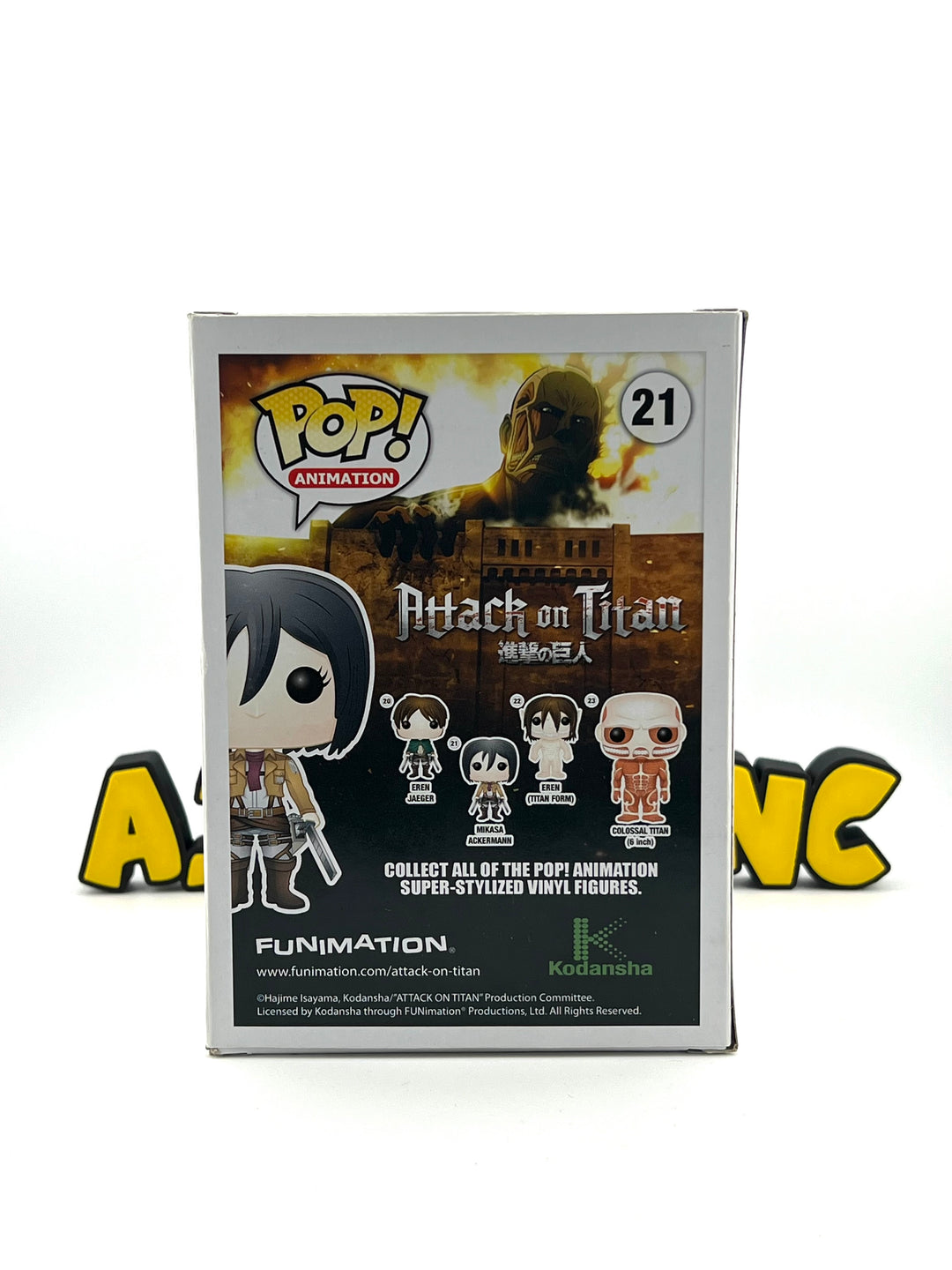 Funko Pop! Attack On Titan: Mikasa Ackermann 21 *DAMAGE*