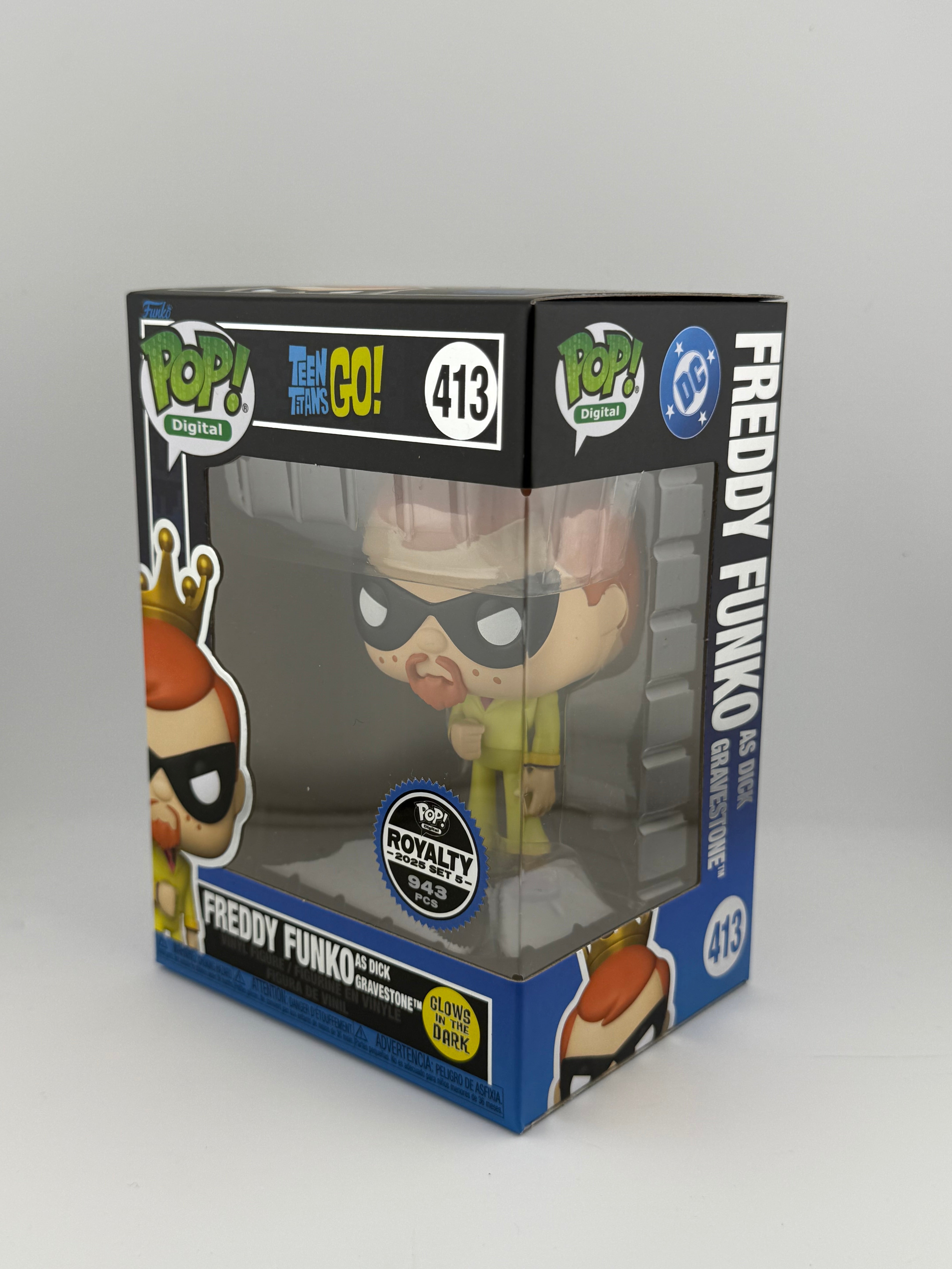 Funko POP! FREDDY FUNKO AS DICK GRAVESTONE 413 NFT EXCLUSIVE LE 943
