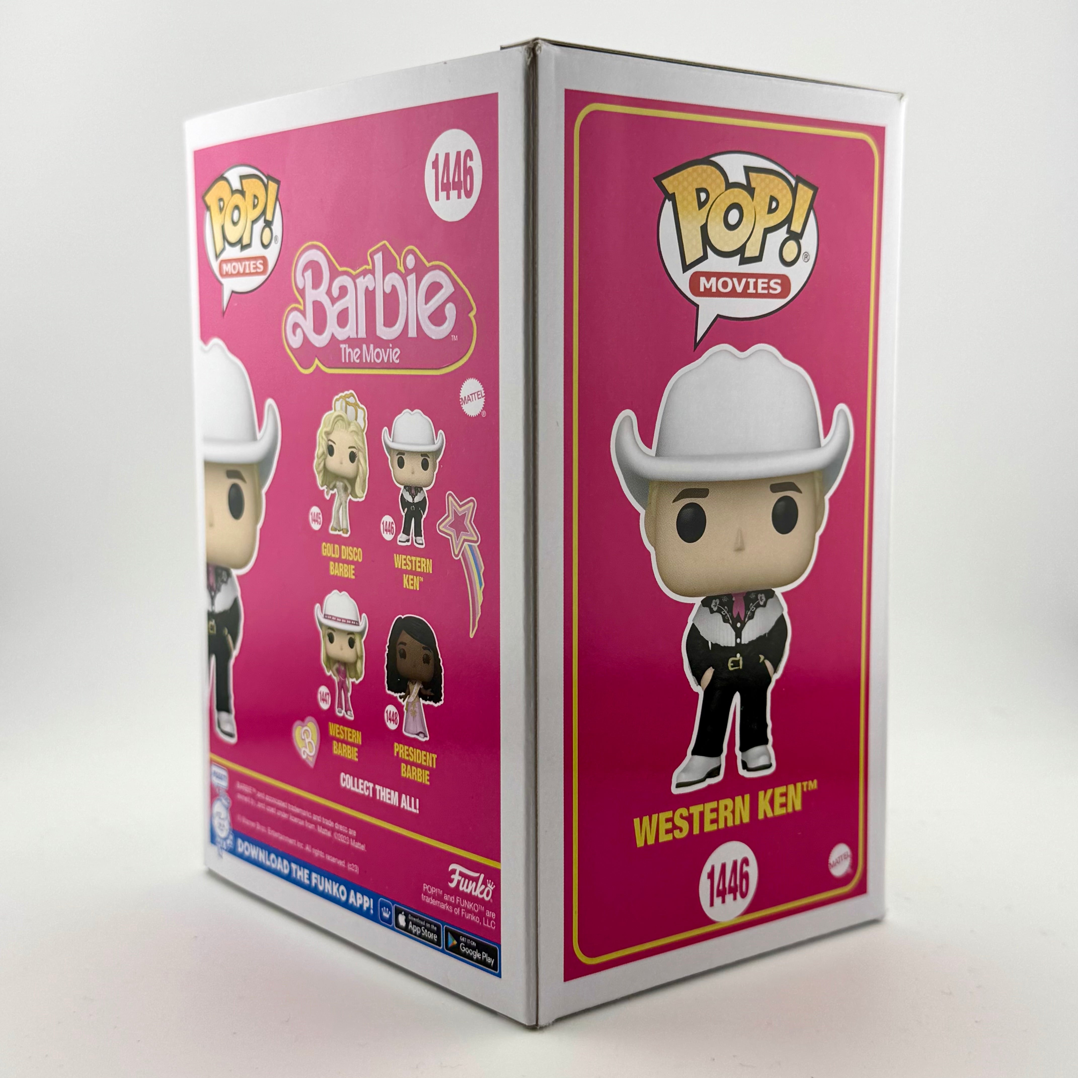 Signed Ryan Gosling - Western Ken 1446 Funko Pop! With COA - Barbie