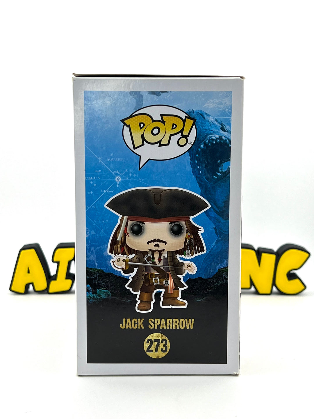 Funko Pop! Jack Sparrow 273 - Autographed by Johnny Depp JSA  + PSA/DNA Authentication - Hot Topic Exclusive - Pirates of The Caribbean