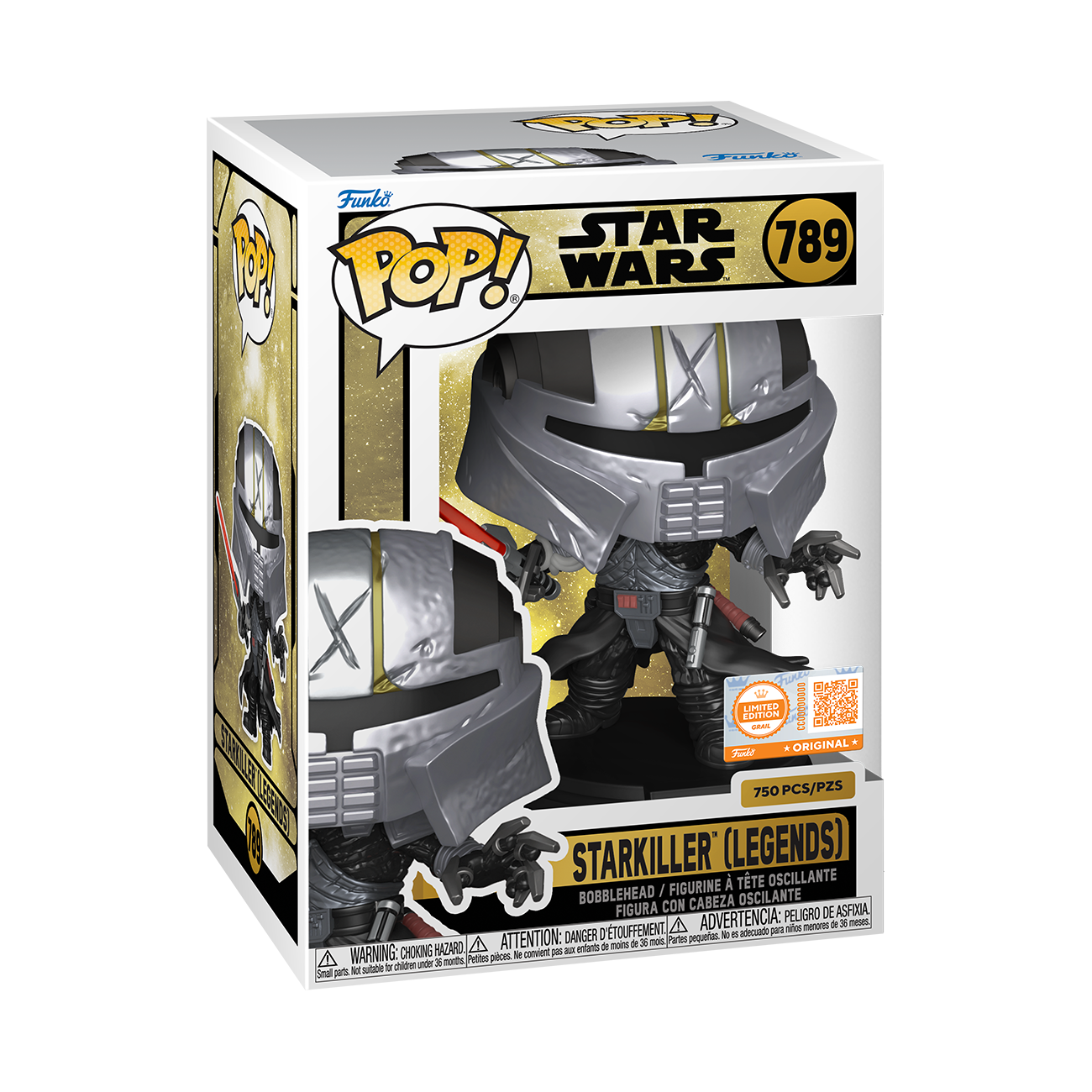 LE 750 Starkiller (Legends) Masked 789 Funko Pop! Protector - Star Wars