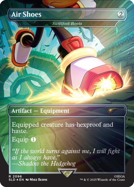 Magic the Gathering Secret Lair x Sonic the Hedgehog: Turbo Gear - Foil Edition