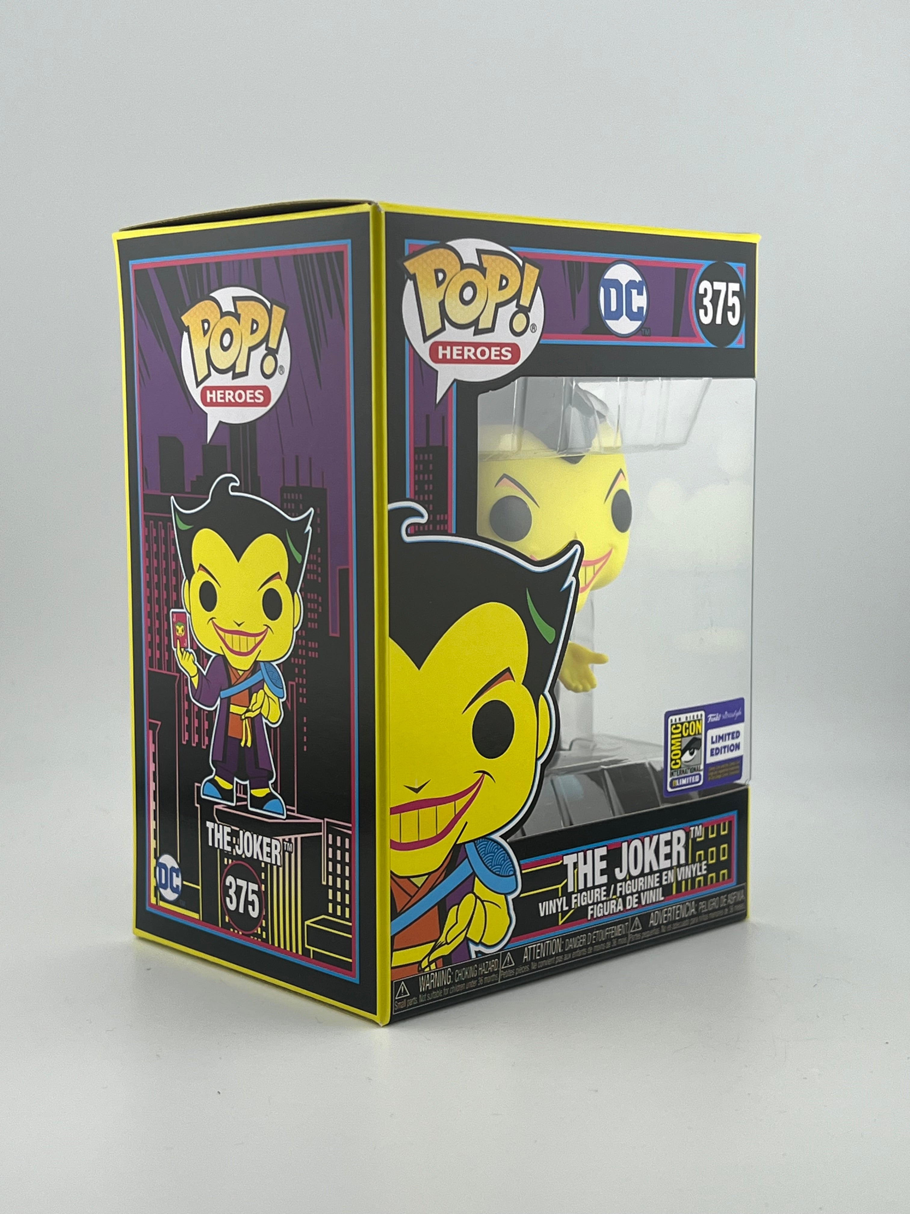 Funko Pop - THE JOKER BLACKLIGHT 375 2023 SDCC