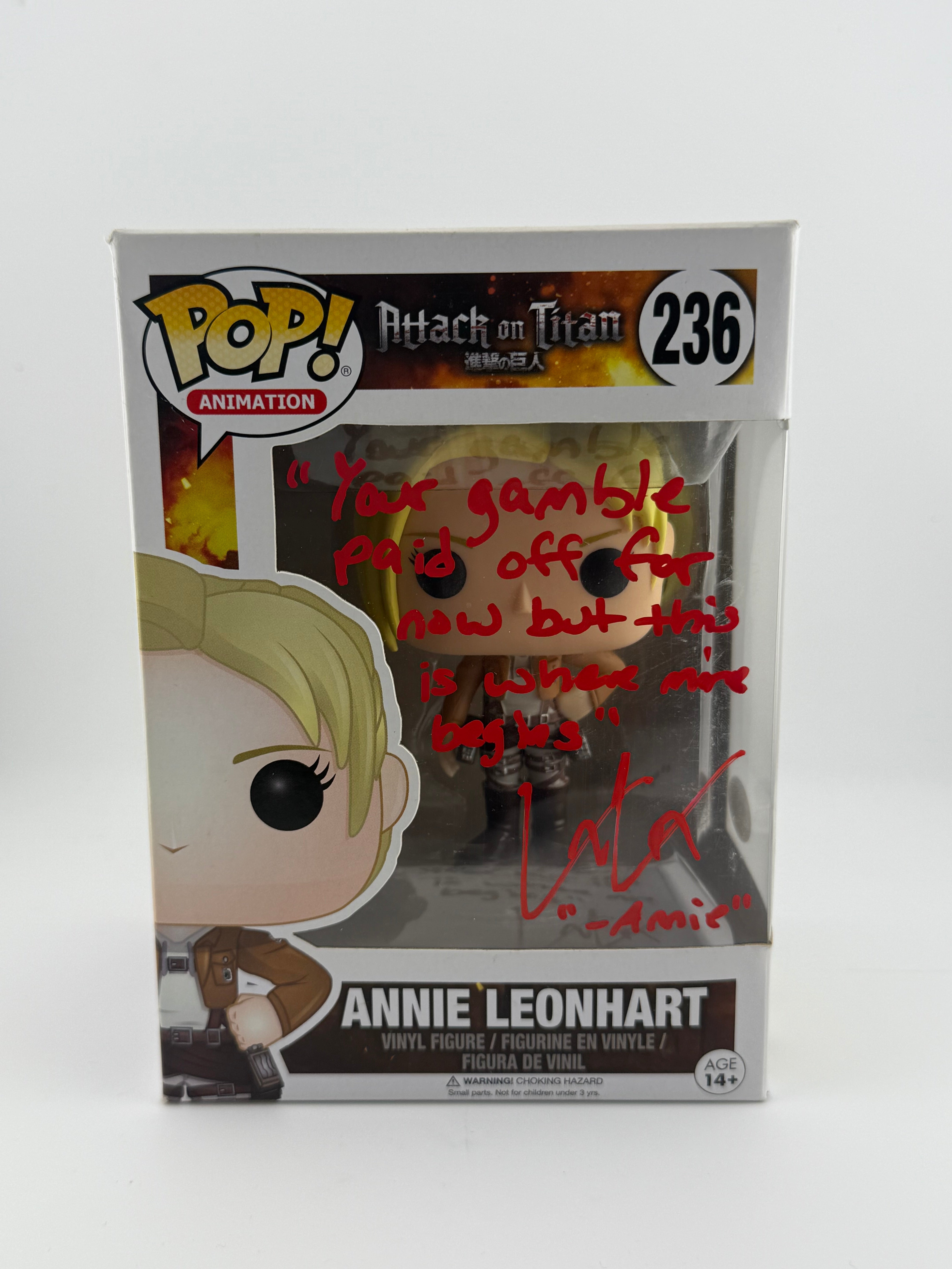 Signed Attack on Titan - Annie Leonhart #236 (Lauren Landa) + JSA