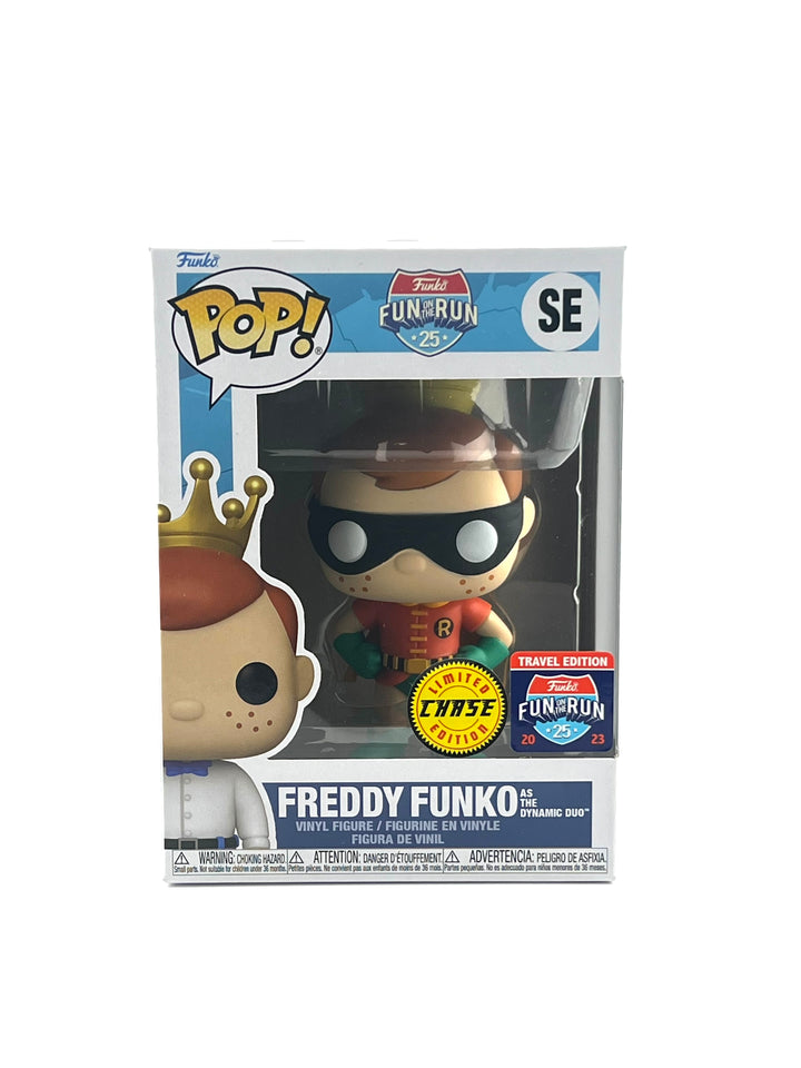 Funko pop! Freddy Funko As The Dynamic Duo (Robin) SE CHASE (Fun On The Run Exclusive)