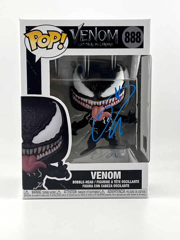 Funko Pop! Venom 888 Autographed by Tom Hardy Beckett Authenticated (Window Swap)