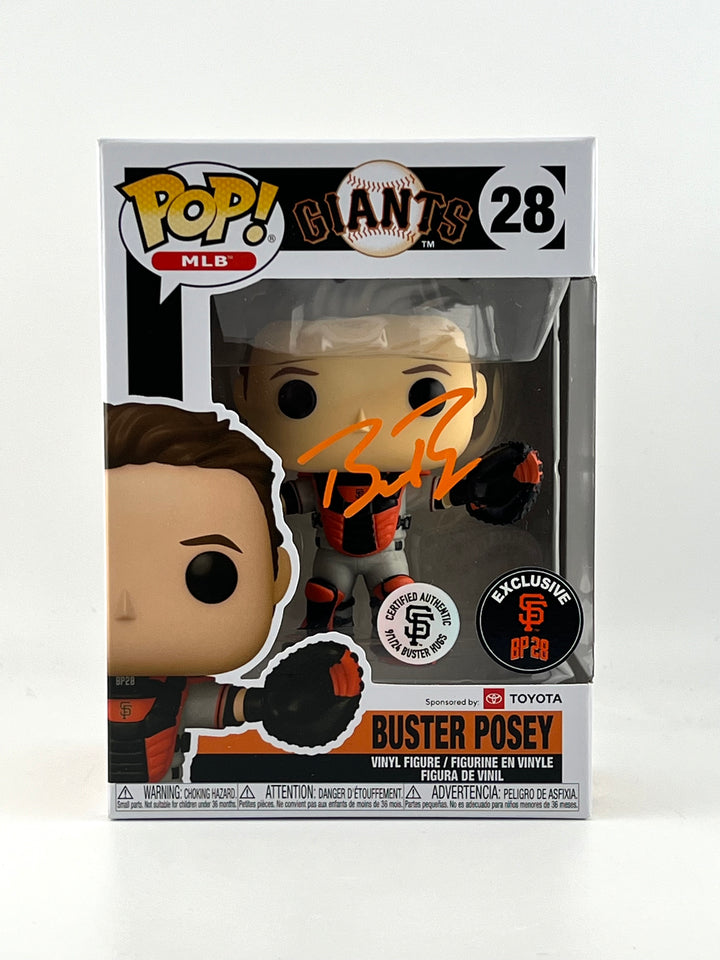 Funko Pop! Buster Posey 28 Autographed by Buster Posey SF GIANTS Authenticated