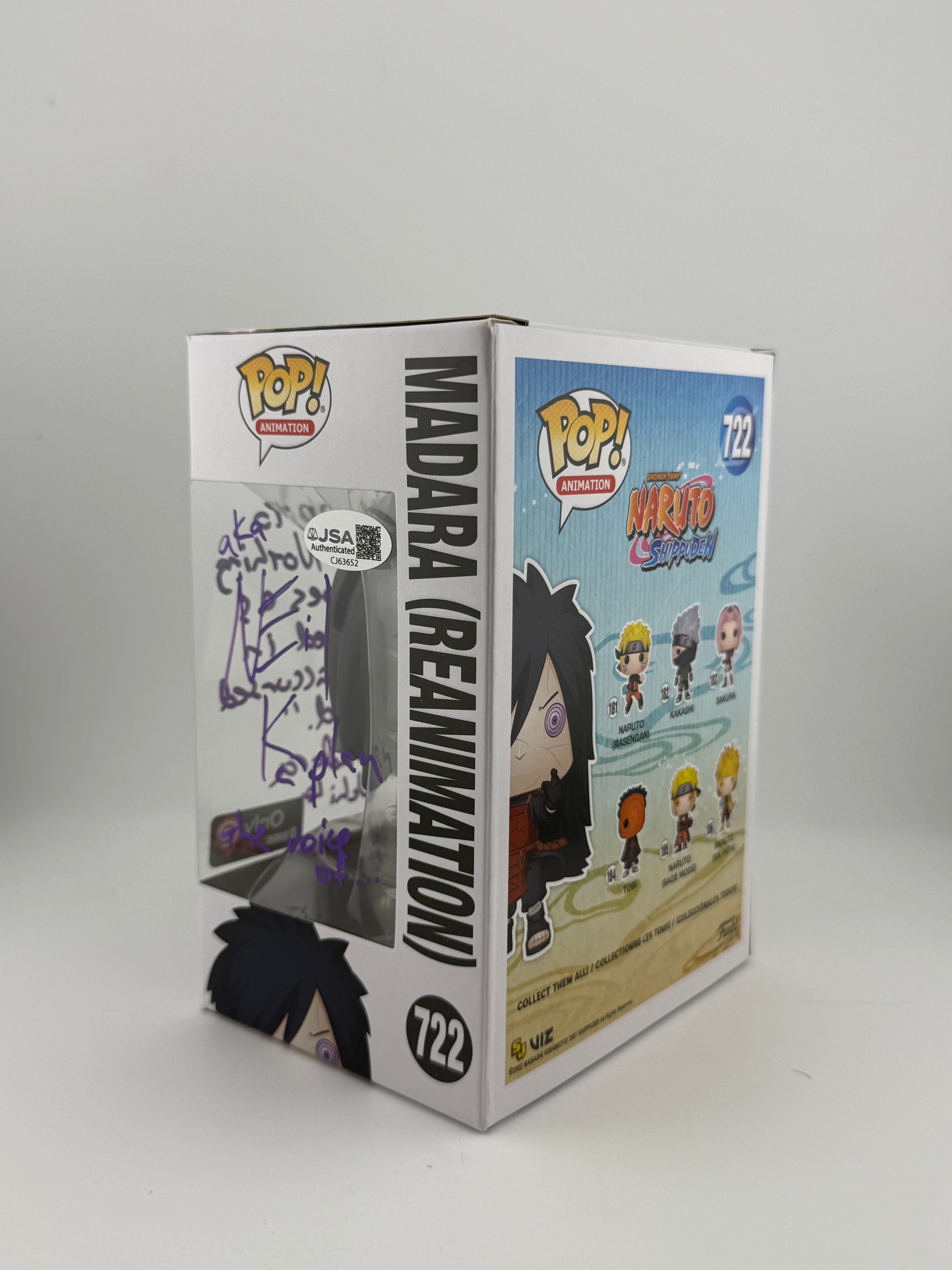 Funko POP! SIGNED MADARA (REANIMATION) 722 (NEIL KAPLAN) + JSA
