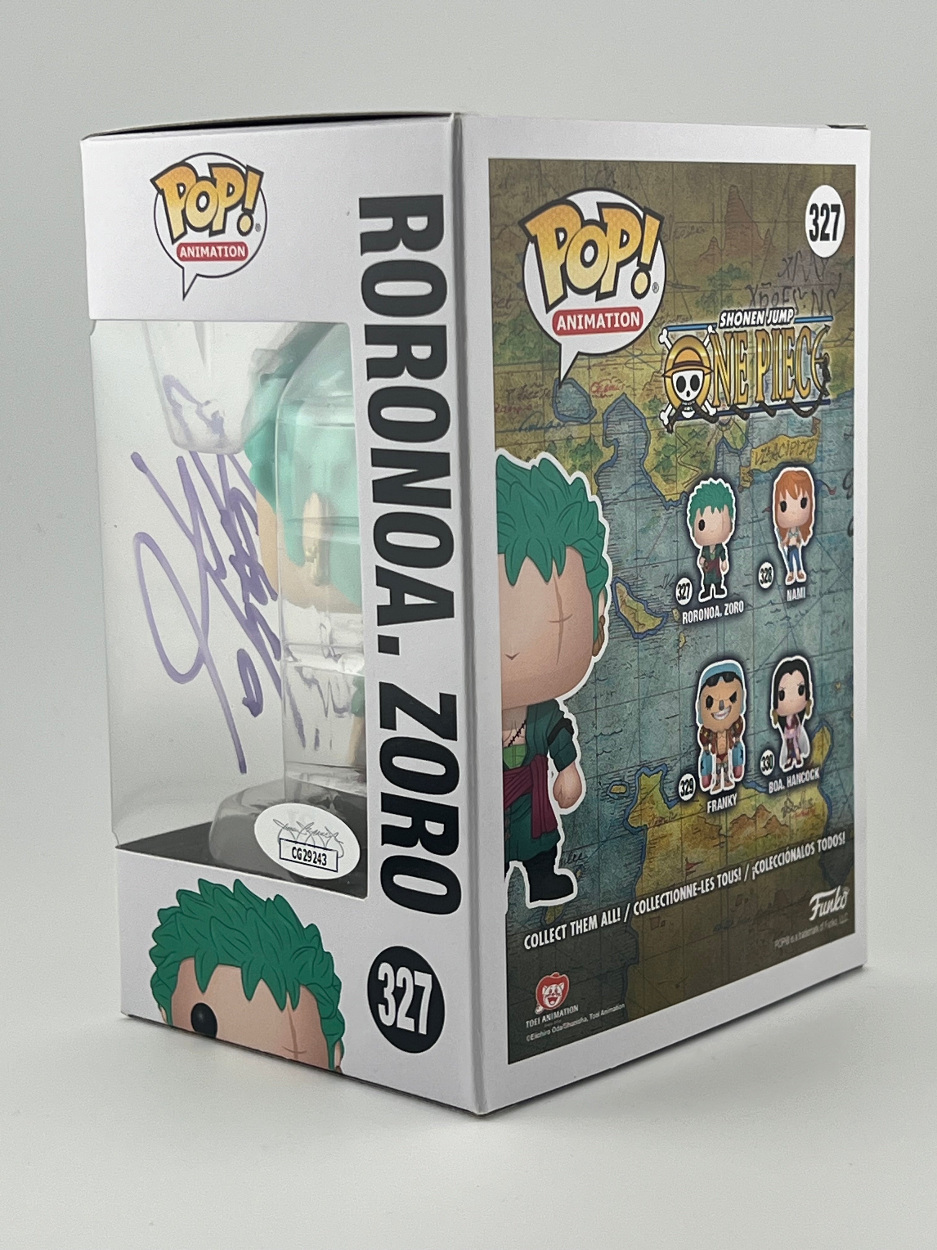 FUNKO POP! RORONOA ZORO 327 JVA SIGNED
