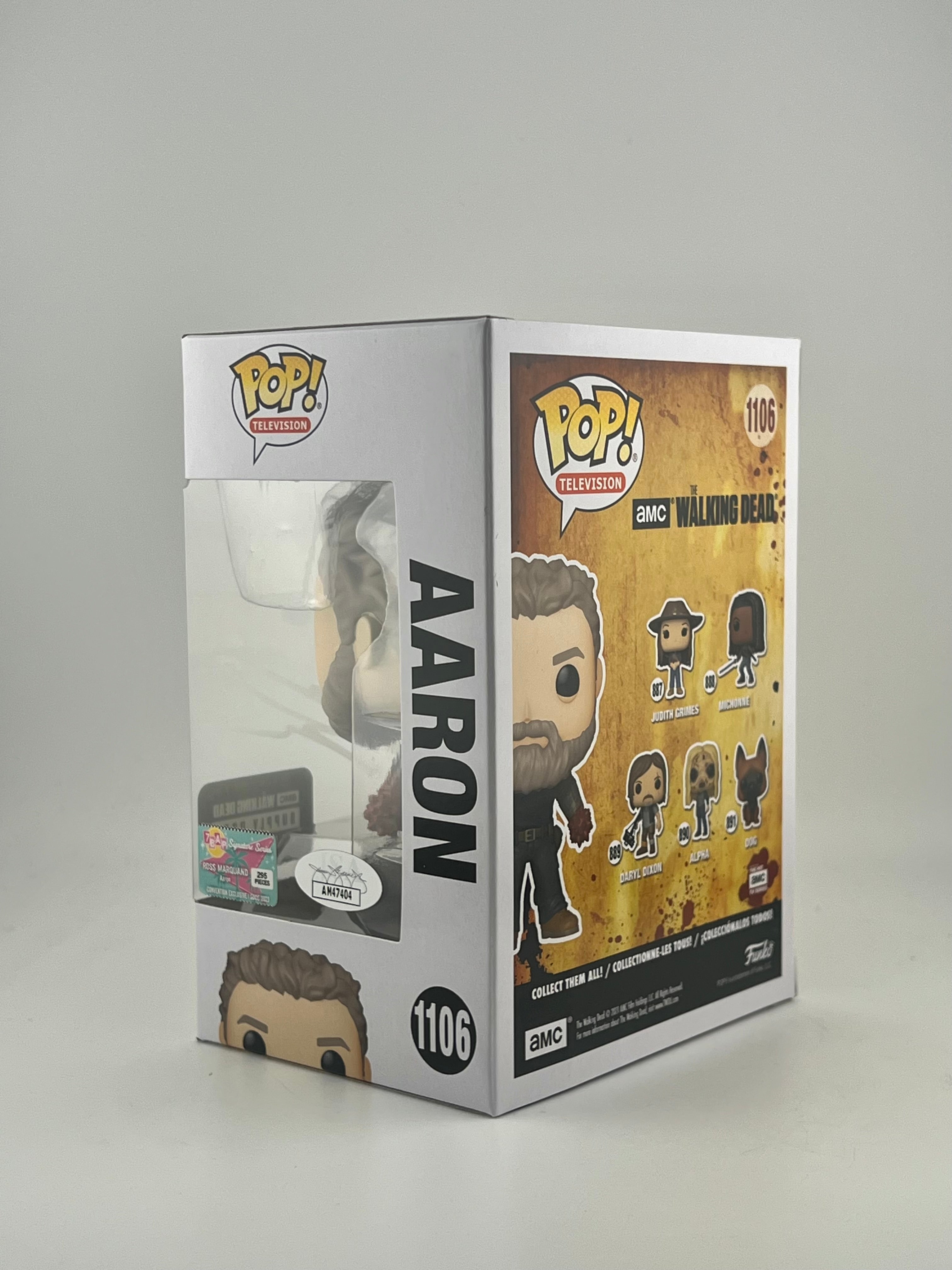 Funko Pop! AARON 1106 TWD SUPPLY DROP EXCLUSIVE SIGNED