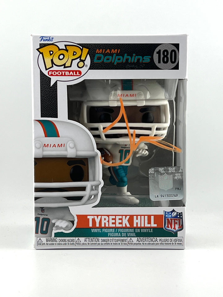 Funko Pop! Tyreek Hill 180 Autographed by Tyreek Hill Beckett Authenticated