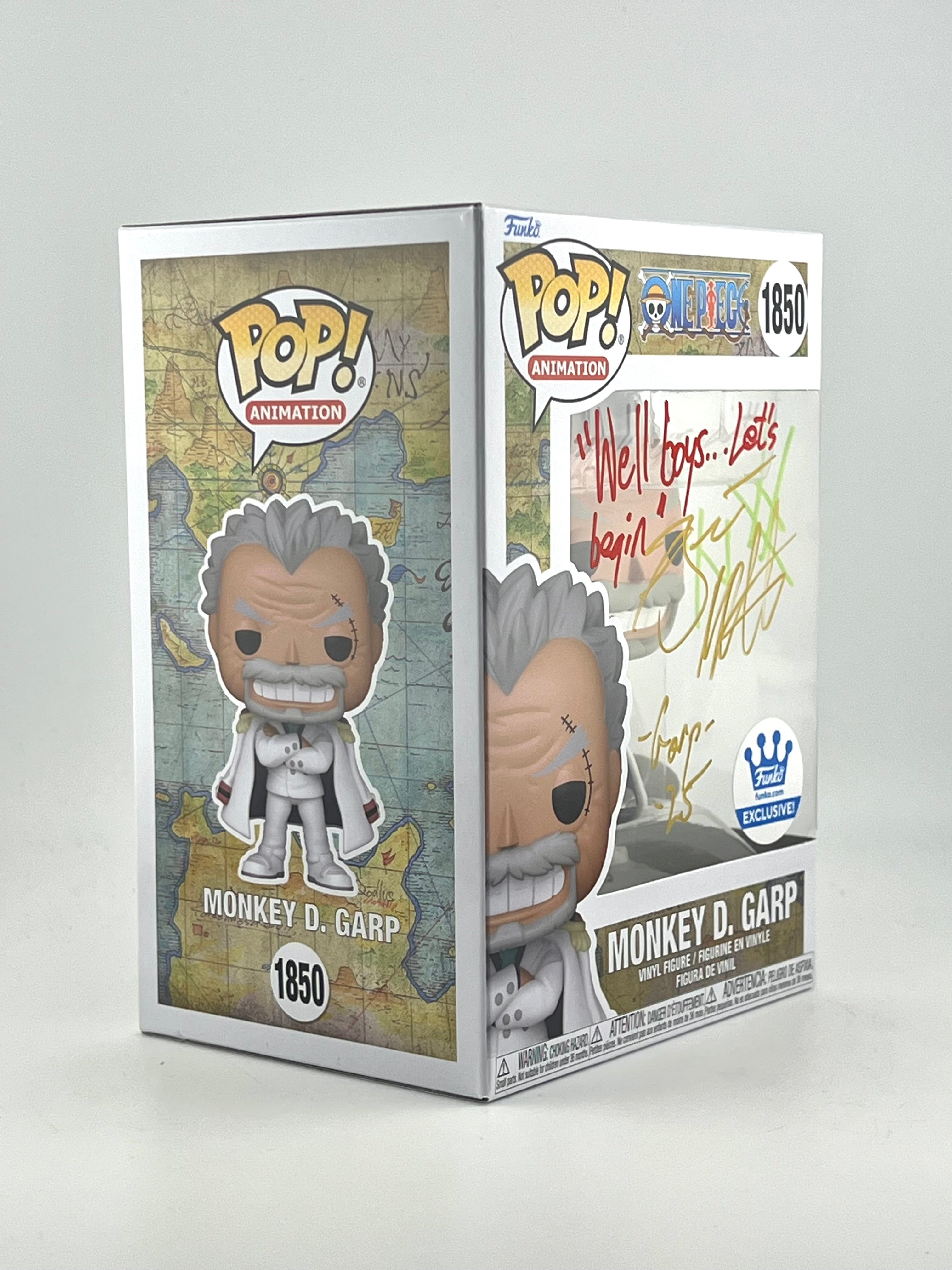 Funko Pop! MONKEY D. GARP 1850 FUNKO.COM EXCLUSIVE AUTO