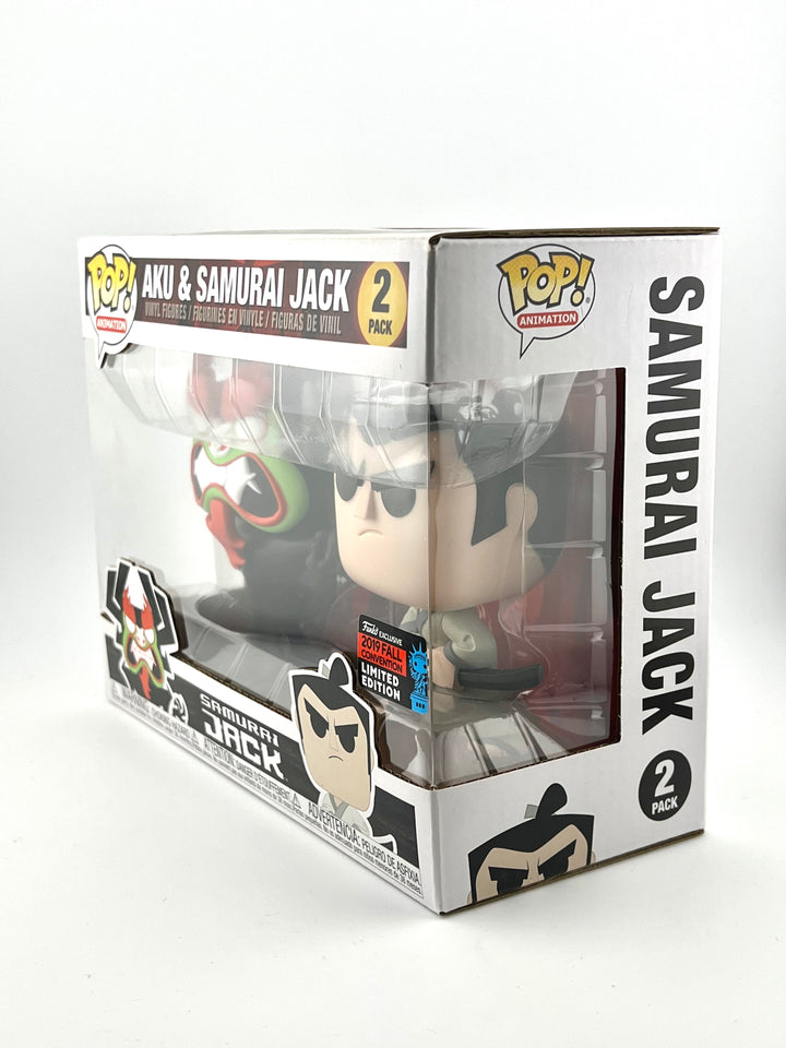 Aku & Samurai Jack (2 Pack) - 2019 Convention Exclusive - Funko Pop!