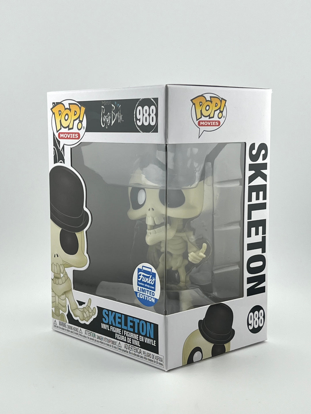 Funko pop! Corpse Bride: Skeleton 988 (Funko Exclusive)