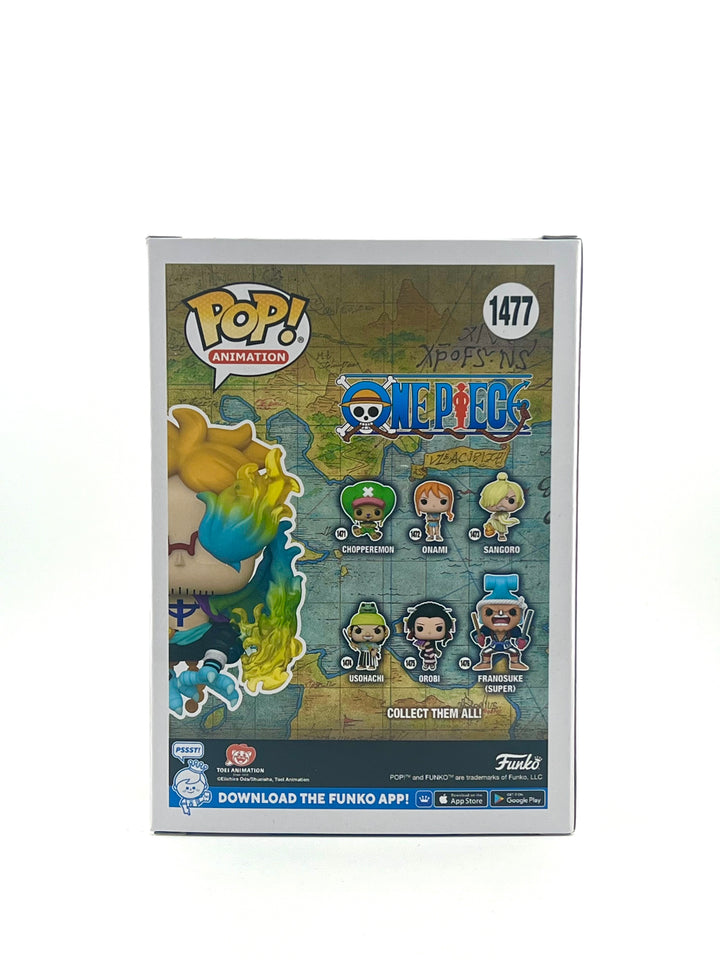 Funko pop! Numbered One piece: Marco 1477 (Funko Exclusive) Autograph/Quote by Kyle Phillips + JSA Authentication