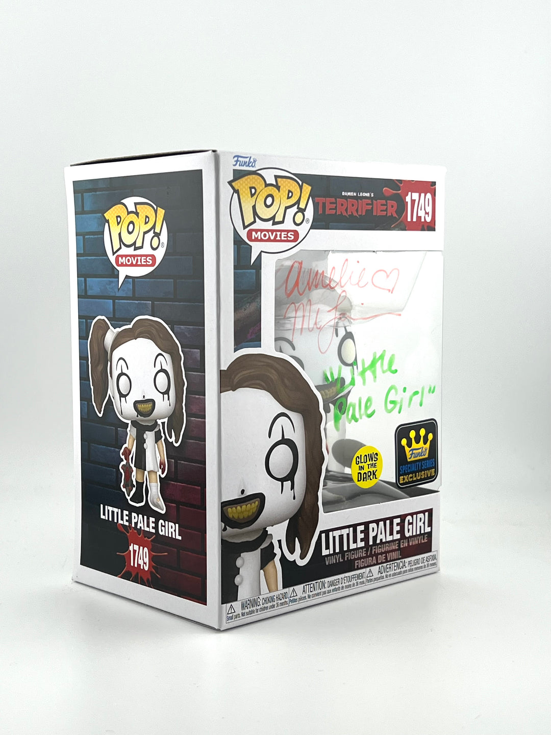 Funko Pop! Little Pale Girl 1749 Autograph By Amelie McLain JSA Authenticated