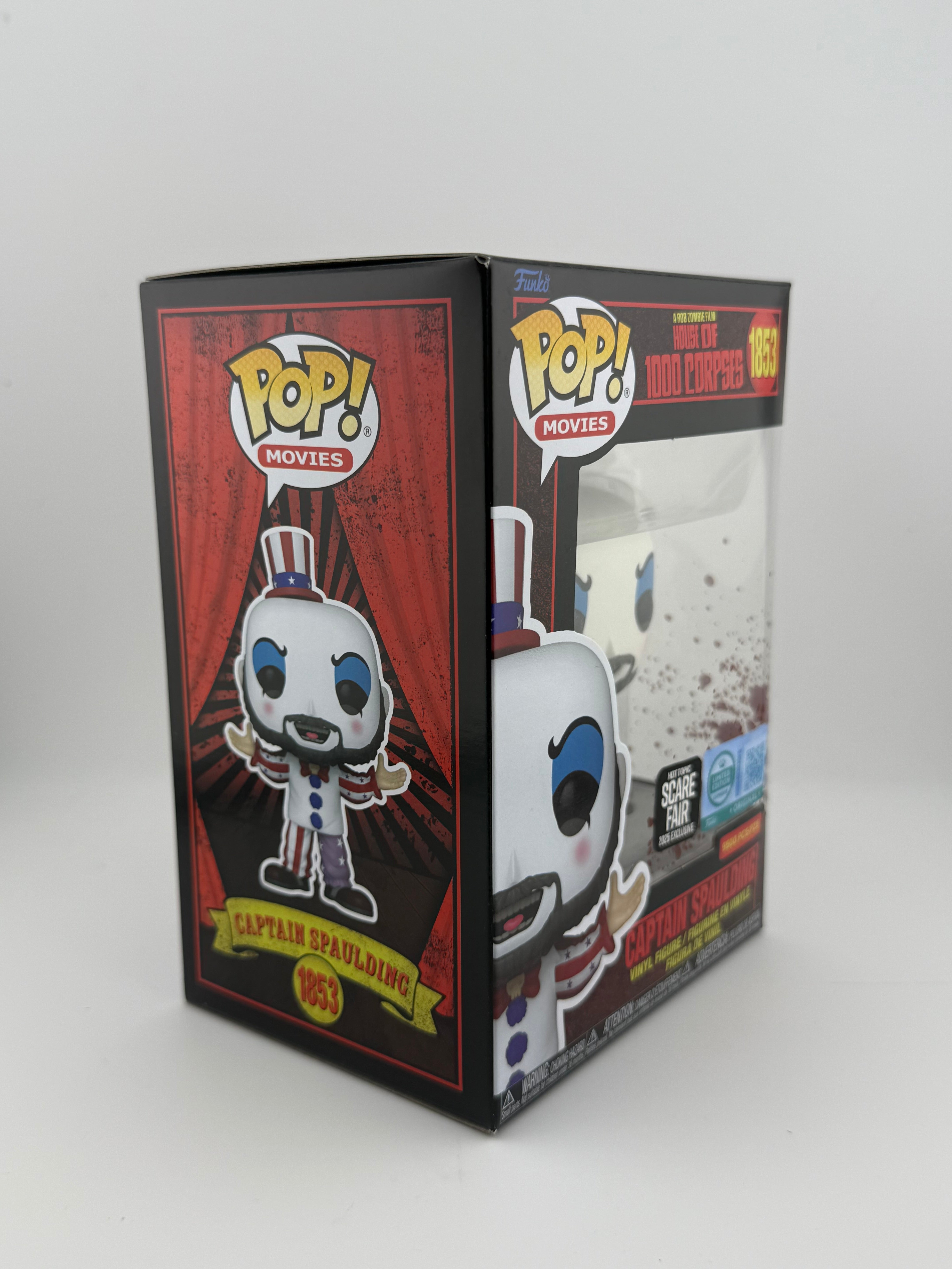 Funko POP! CAPTAIN SPAULDING 1853 SCARE FAIR EXCLUSIVE 2025 LE 9500