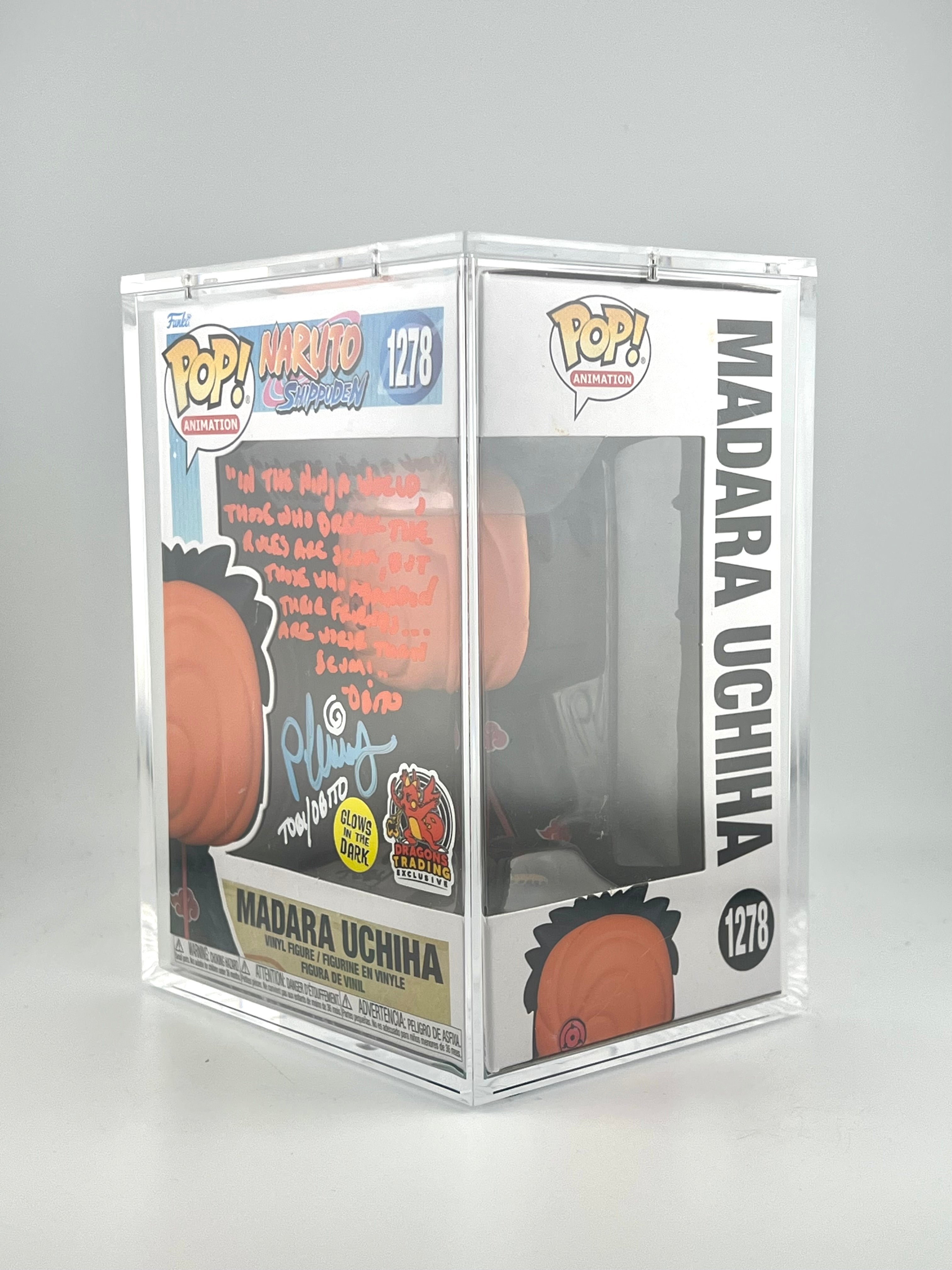 Funko Pop! MADARA UCHIHA 1278 GITD DRAGONS TRADING EXCLUSIVE AUTO