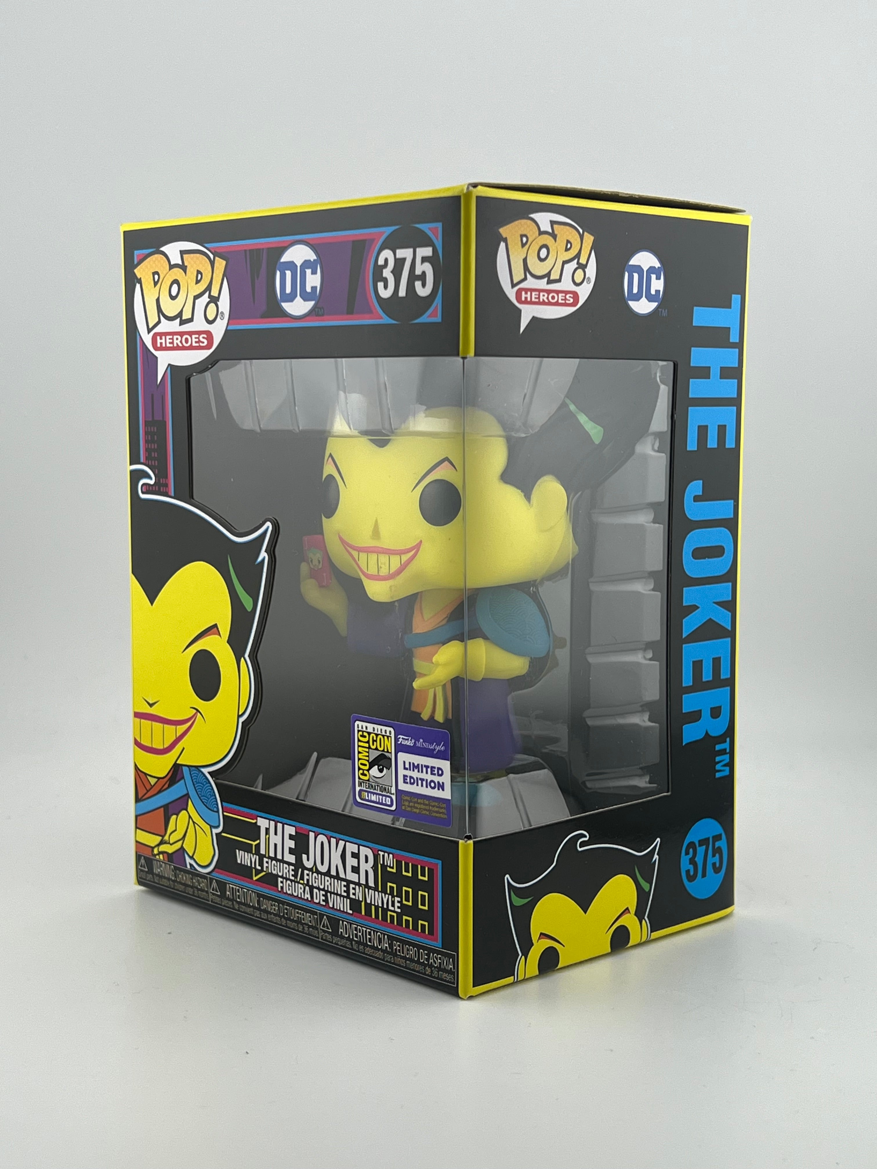 Funko Pop - THE JOKER BLACKLIGHT 375 2023 SDCC
