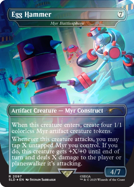 Magic the Gathering Secret Lair x Sonic the Hedgehog: Turbo Gear - Foil Edition