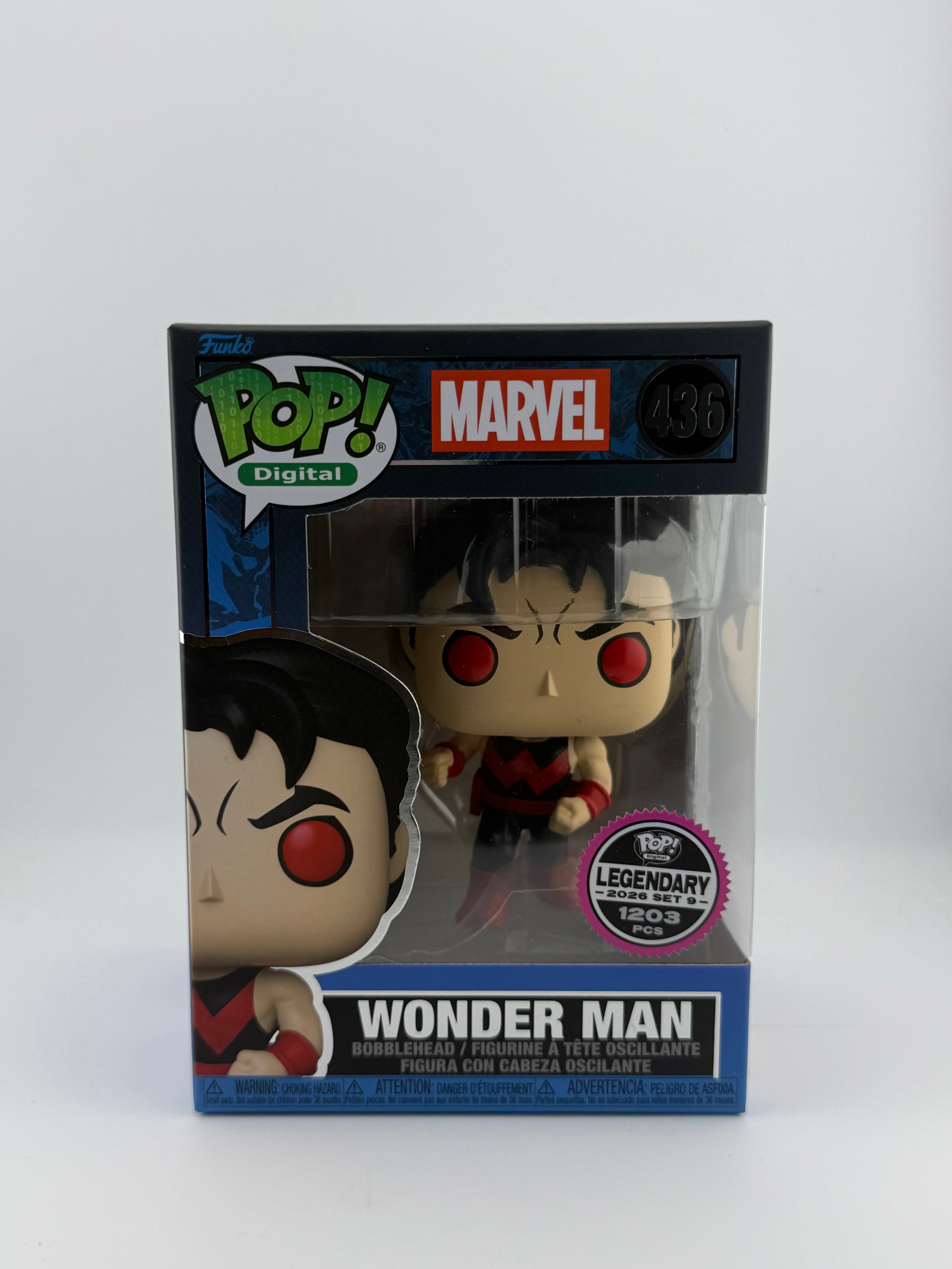 Funko POP! WONDER MAN 436 NFT EXCLUSIVE LE 1203