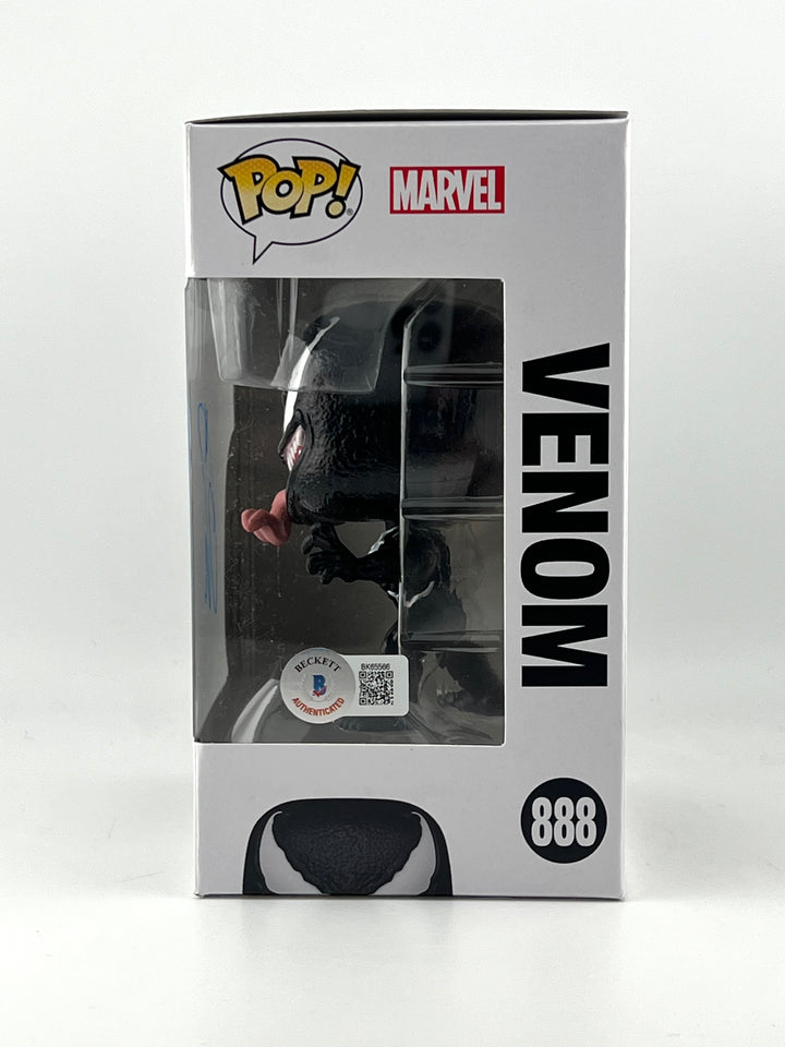 Funko Pop! Venom 888 Autographed by Tom Hardy Beckett Authenticated (Window Swap)