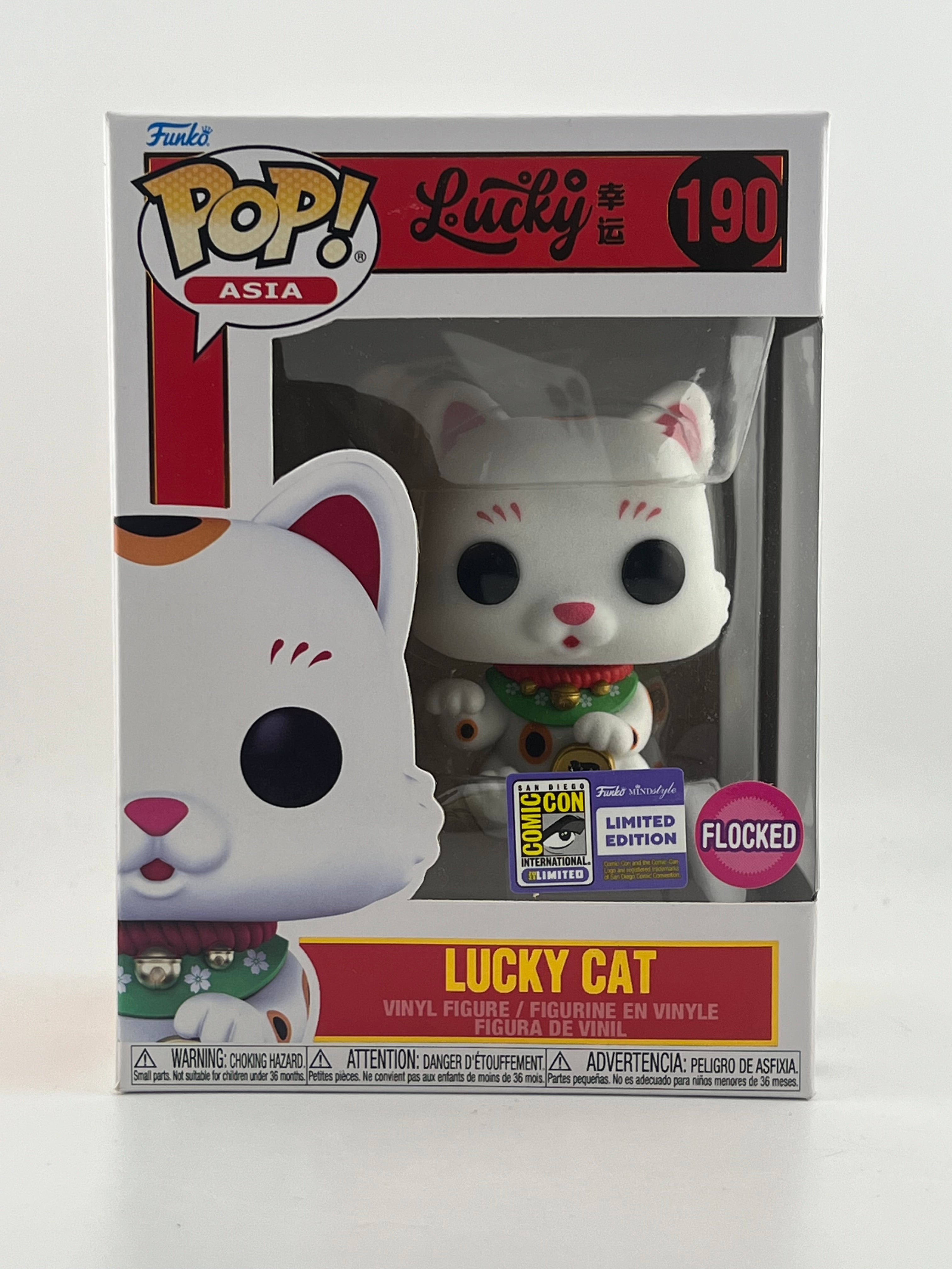 Funko Pop - LUCKY CAT 190 FLOCKED 2023 SDCC