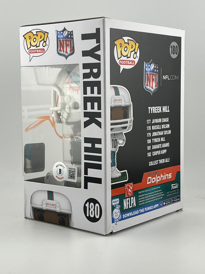 Funko Pop! Tyreek Hill 180 Autographed by Tyreek Hill Beckett Authenticated