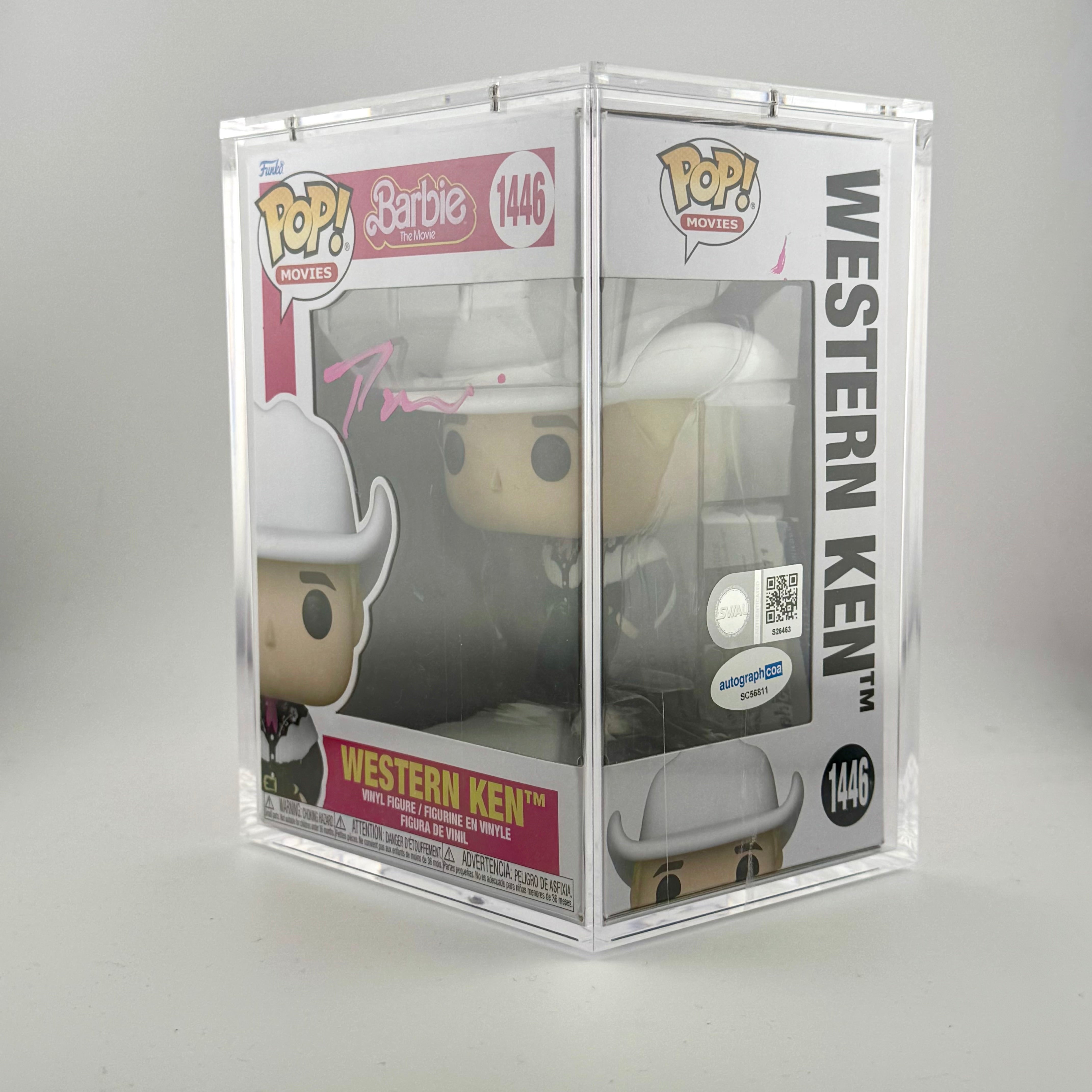 Signed Ryan Gosling - Western Ken 1446 Funko Pop! With COA - Barbie