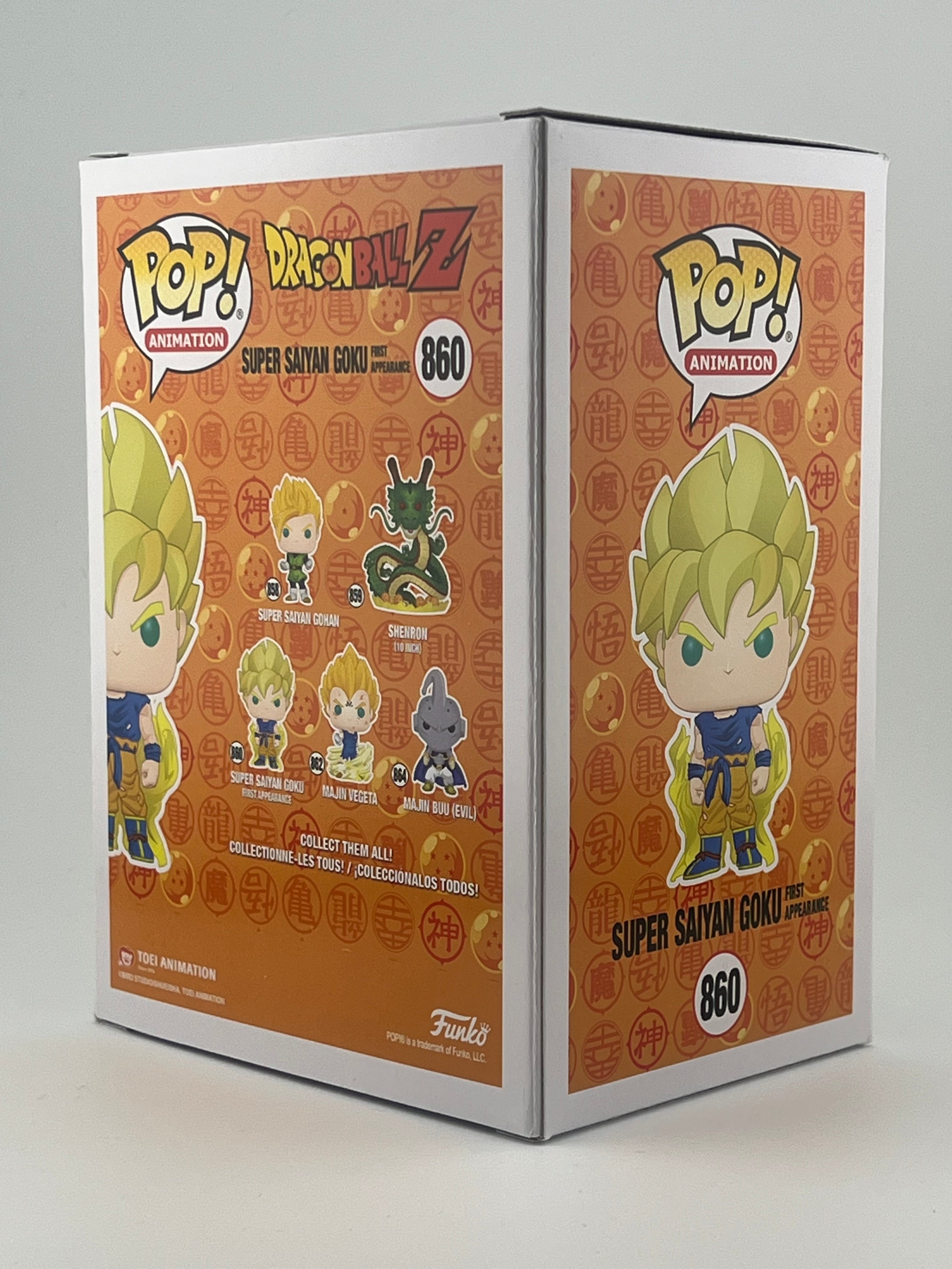 FUNKO POP! SUPER SAIYAN GOKU First appearance 860 GITD GO EXCLUSIVE JVA SIGNED