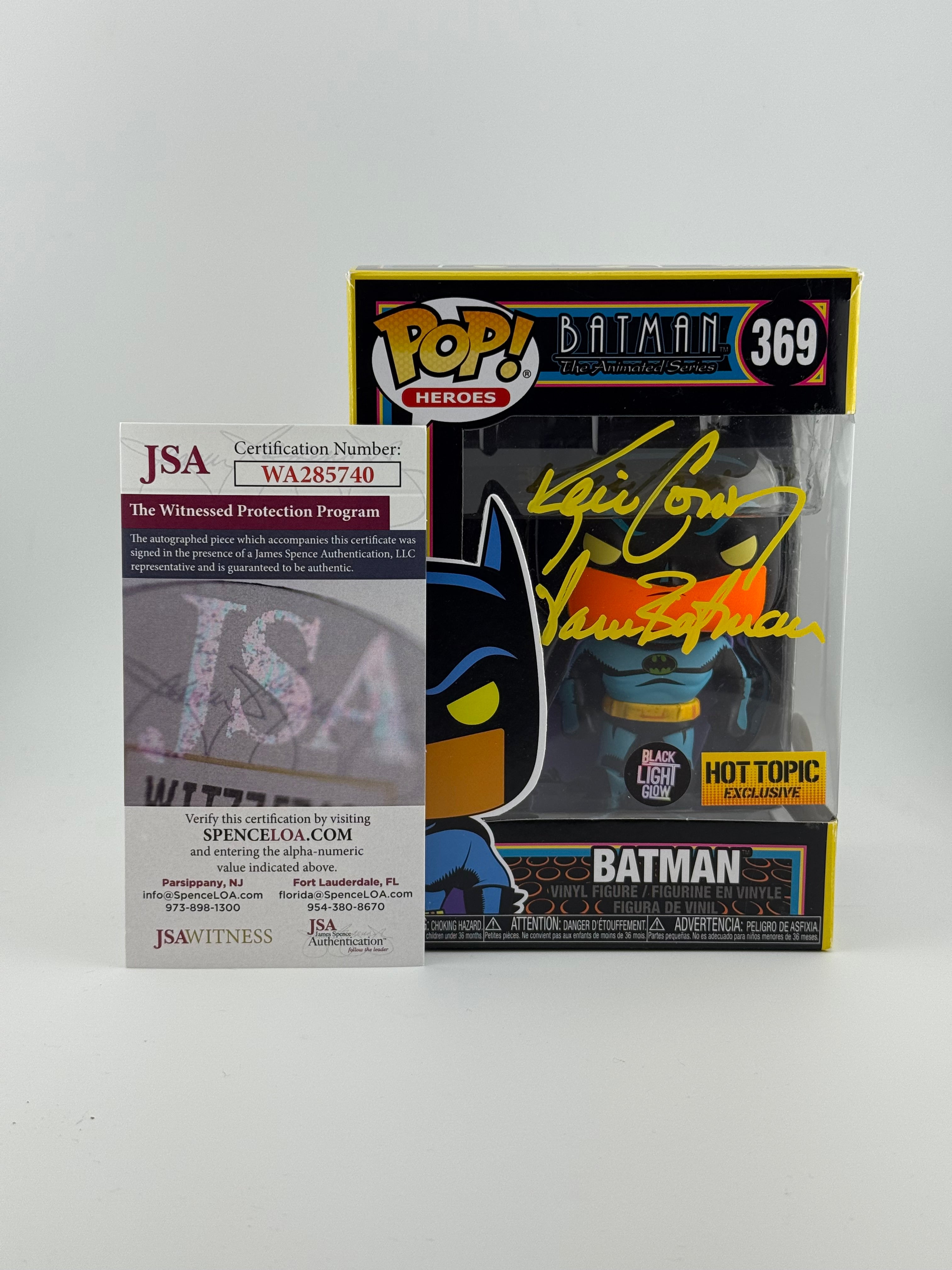 Funko Pop! Batman 369 Kevin Conroy Signed/Autograph JSA AUTHENTICATION
