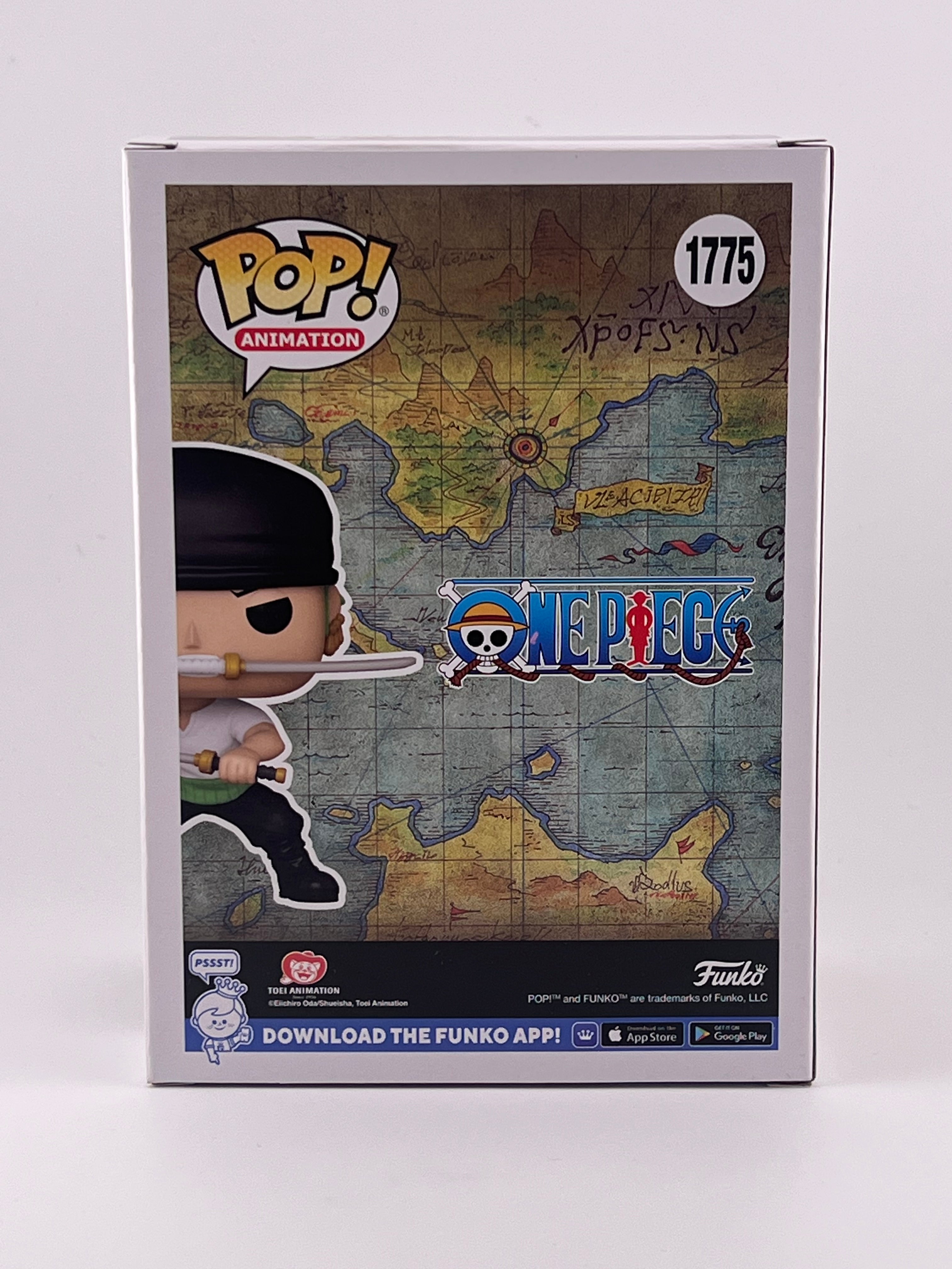 FUNKO POP! RORONOA ZORO 1775 CHASE JVA SIGNED