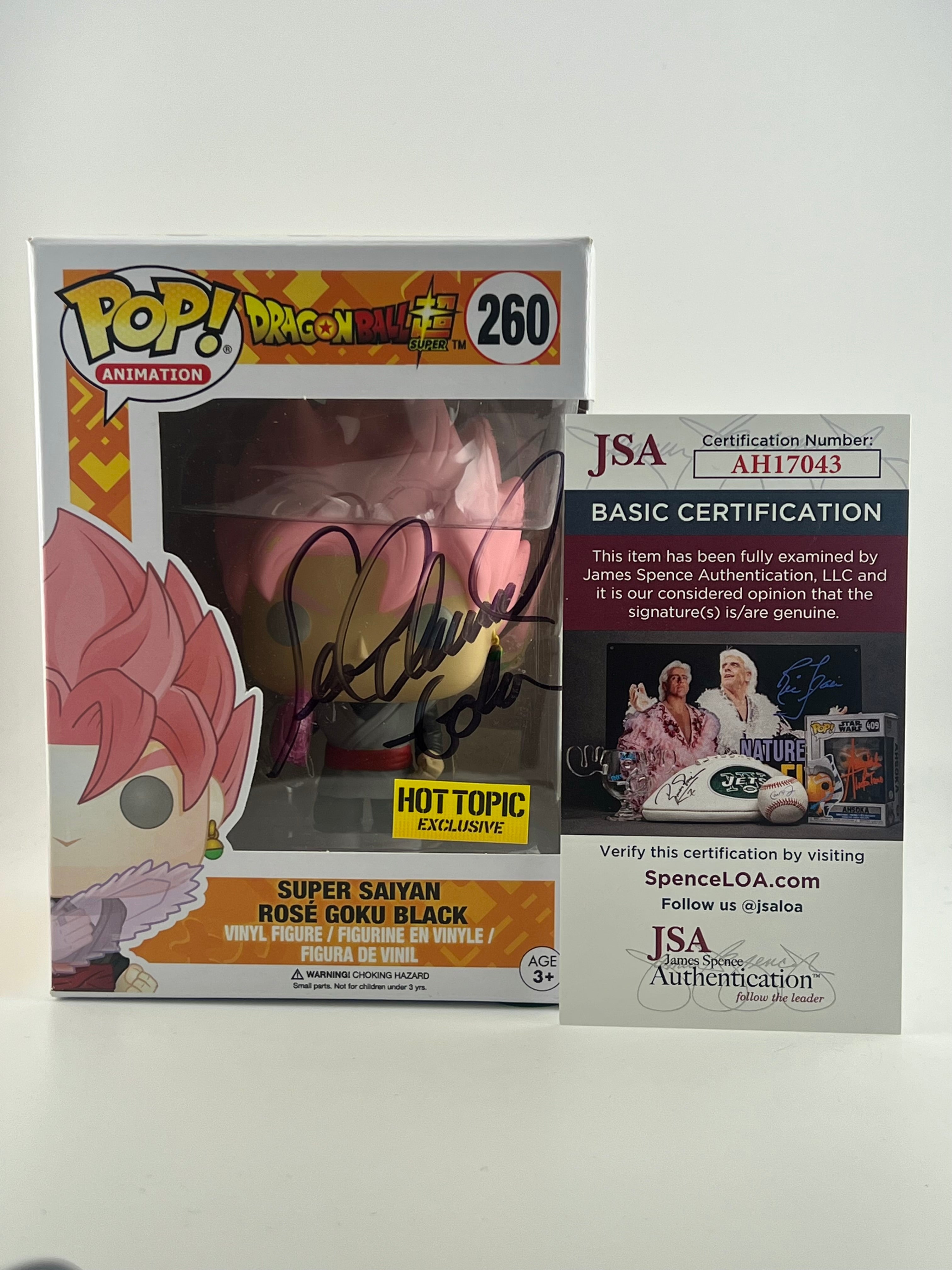 Funko Pop! SUPER SAIYAN ROSE GOKU BLACK 260 HOT TOPIC AUTO
