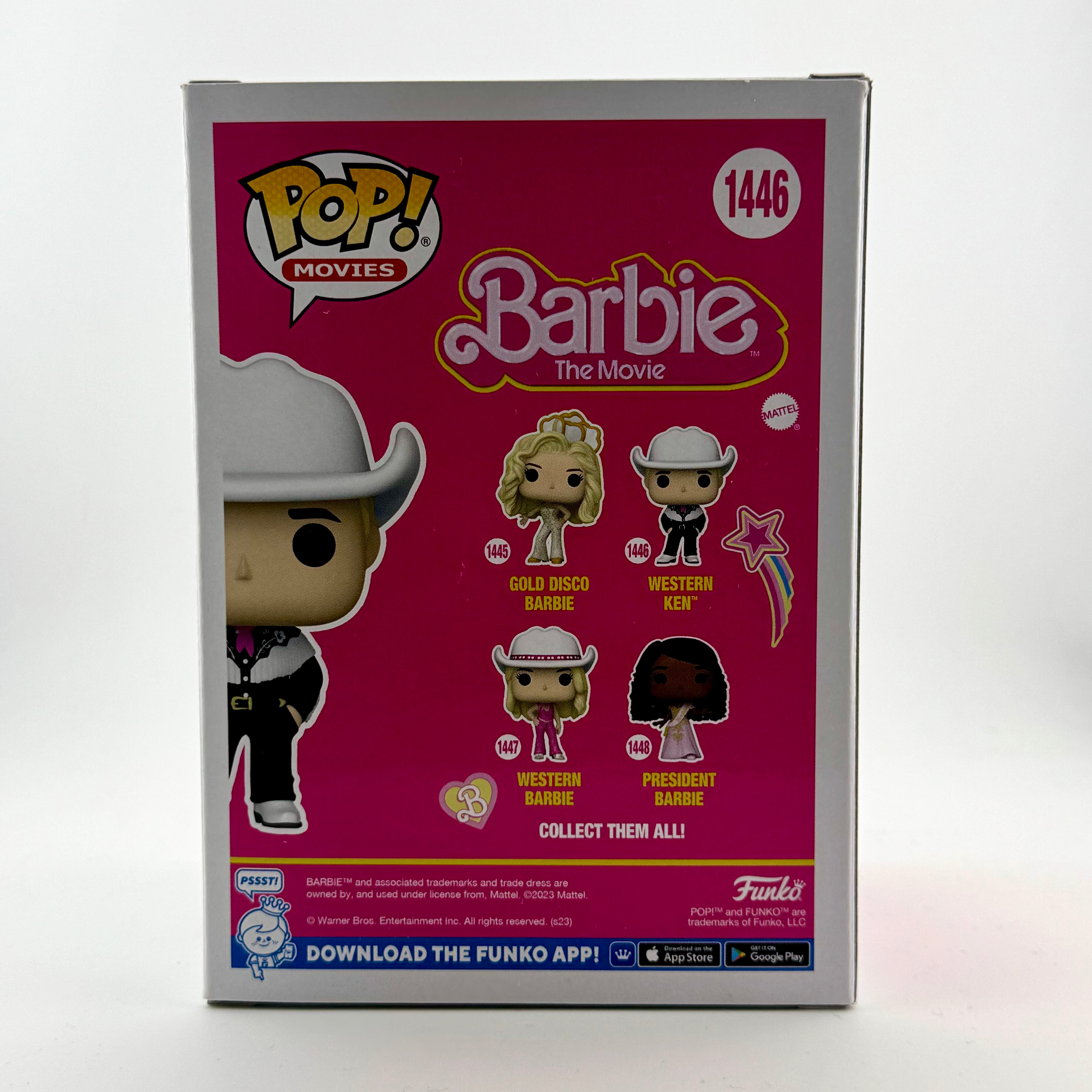 Signed Ryan Gosling - Western Ken 1446 Funko Pop! With COA - Barbie