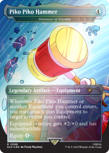 Magic the Gathering Secret Lair x Sonic the Hedgehog: Turbo Gear - Foil Edition