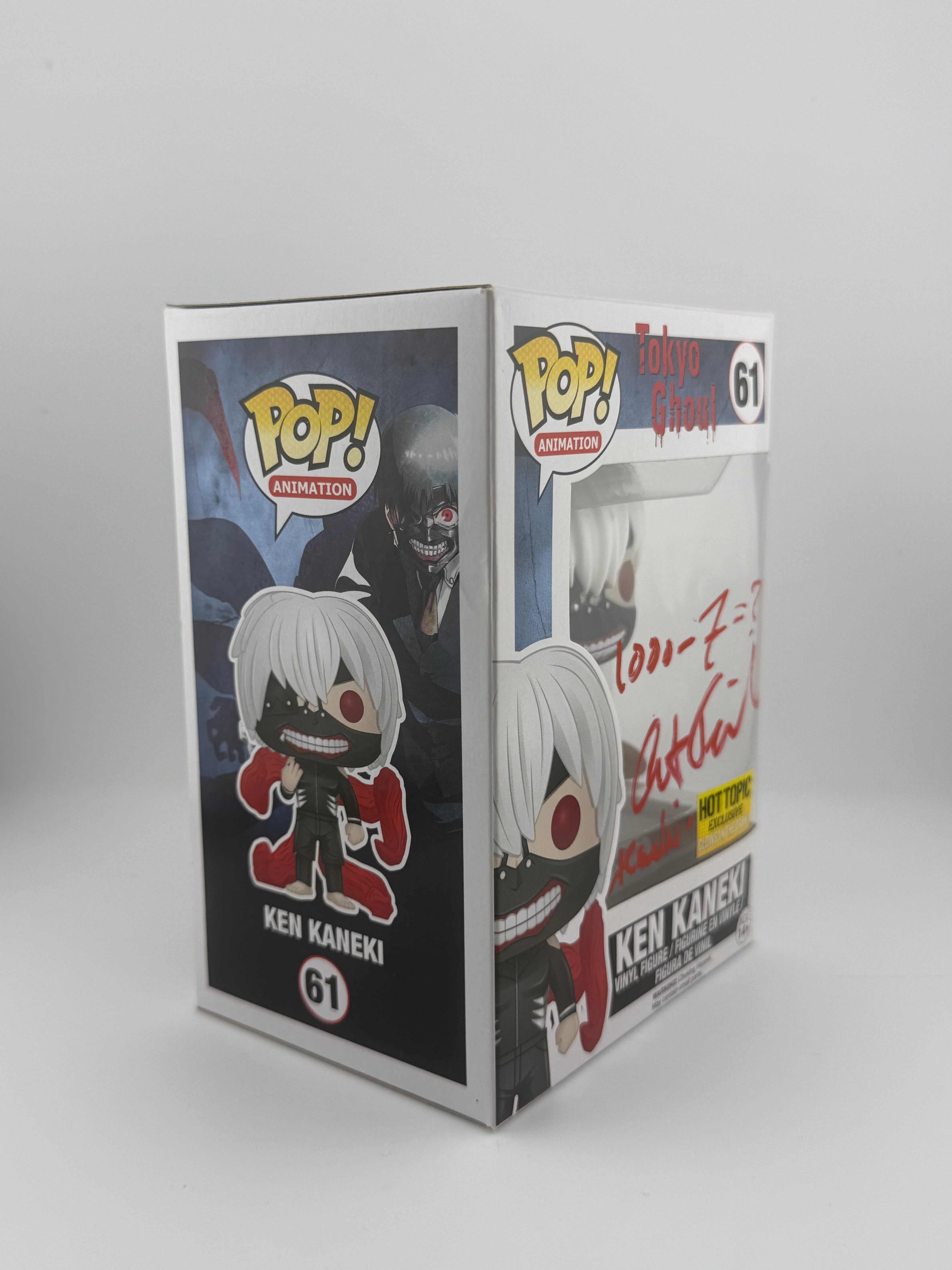 Funko POP! SIGNED KEN KANEKI 61 HOT TOPIC EXCLUSIVE (AUSTIN TINDLE) + JSA
