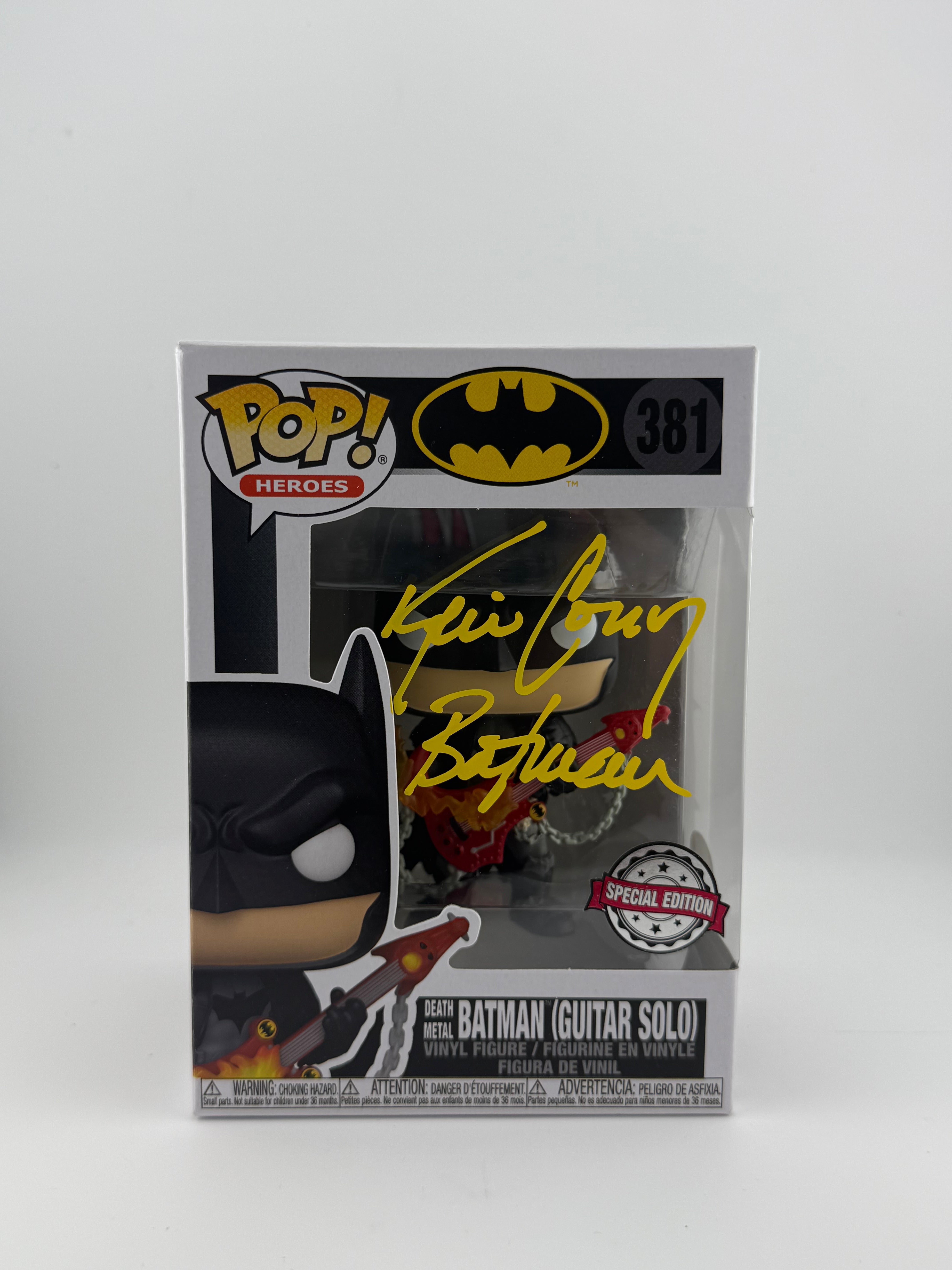 Funko POP! SIGNED DEATH METAL BATMAN (GUITAR SOLO) 381 SE (KEVIN CONROY) + JSE