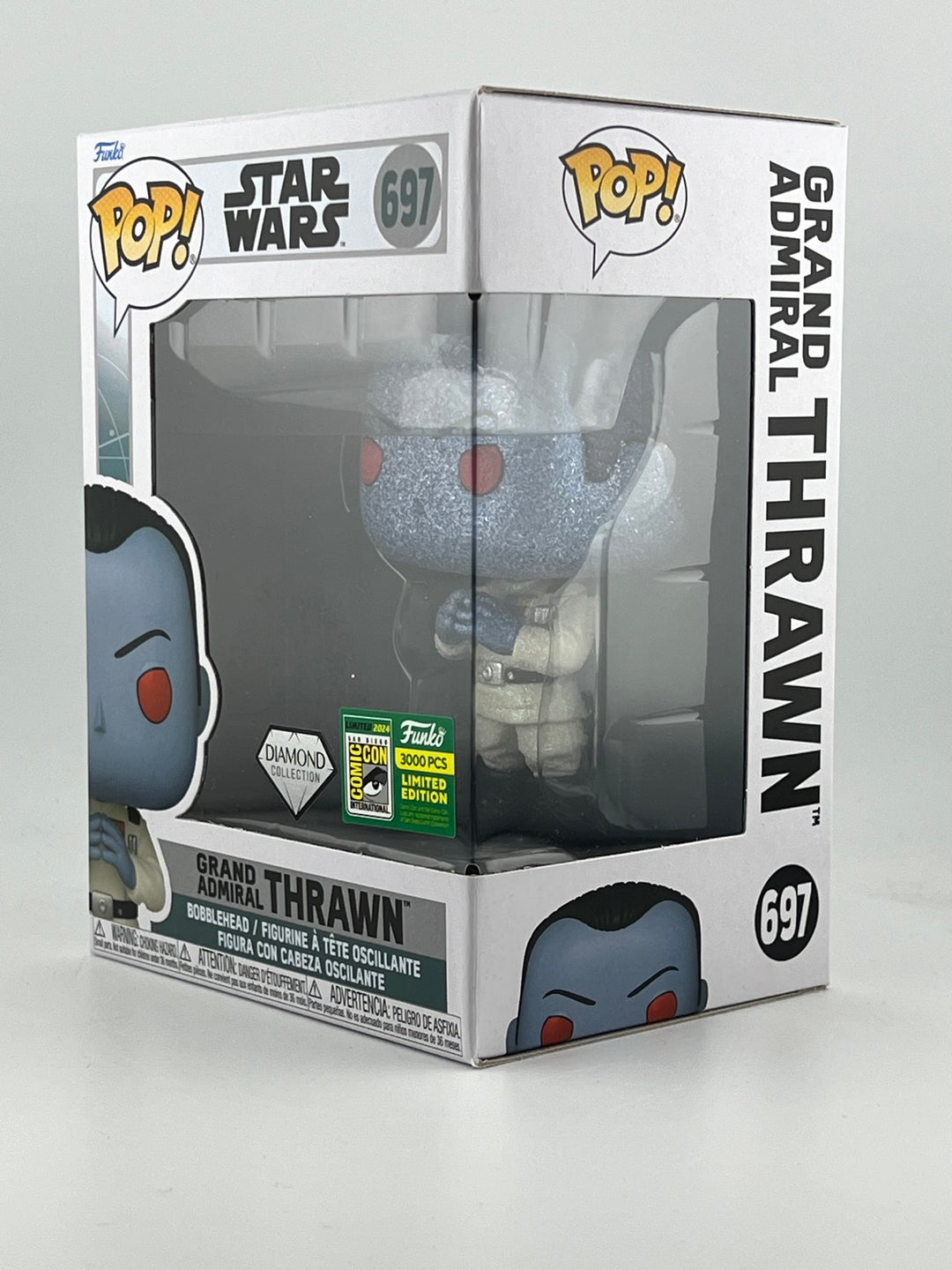 Funko Pop! Grand Admiral Thrawn 696 Diamond Sdcc le3000