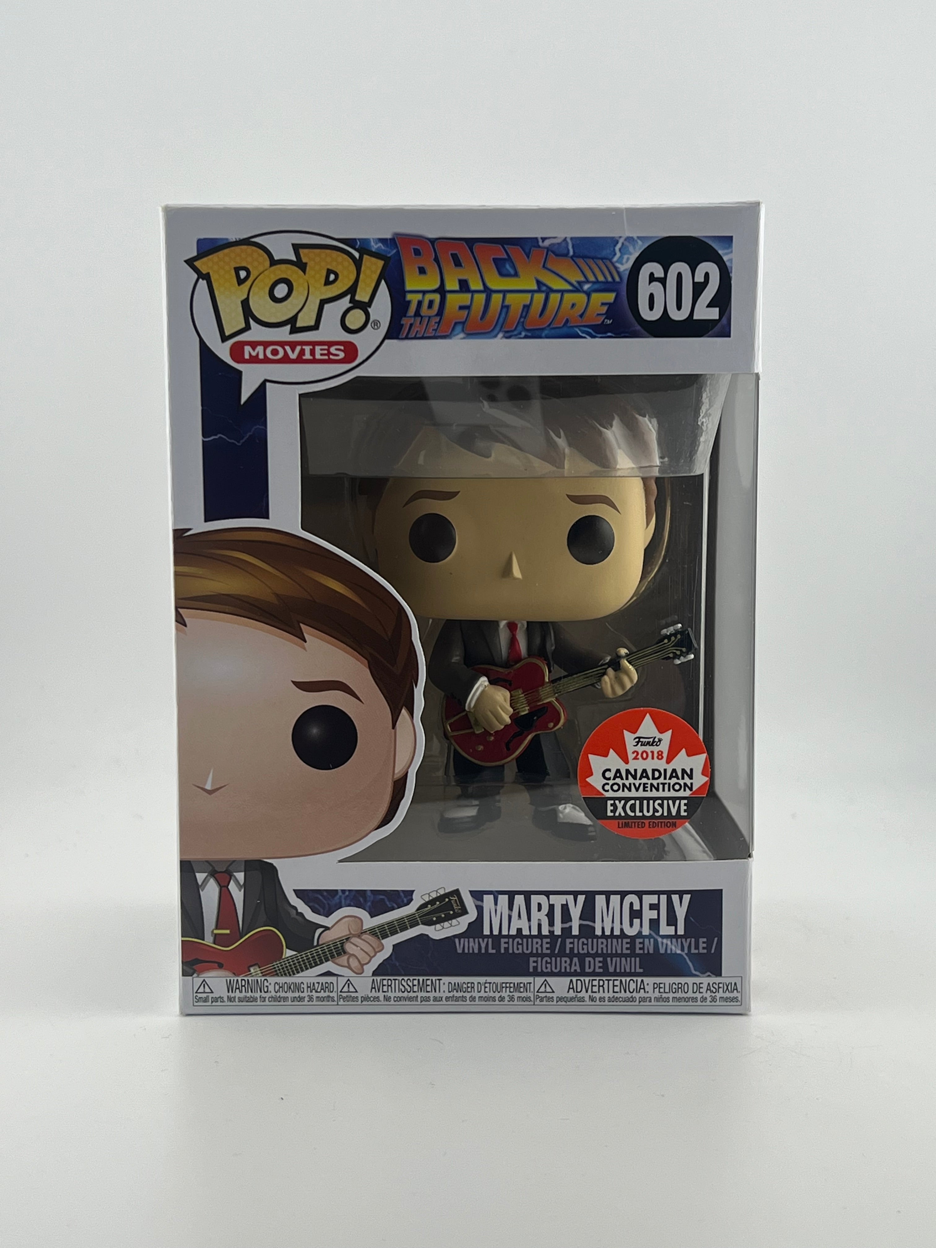 Funko Pop - MARTY MCFLY 602 2018 CANADIAN CONVENTION - Damaged