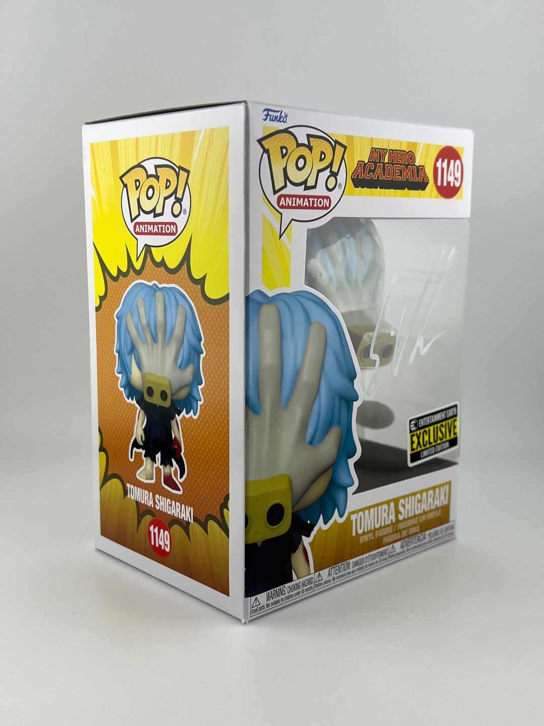 Funko Pop! Tomura shigaraki 1149 1149 EE EXCLUSIVE AUTOGRAPHED By Eric vale jsa authenticated