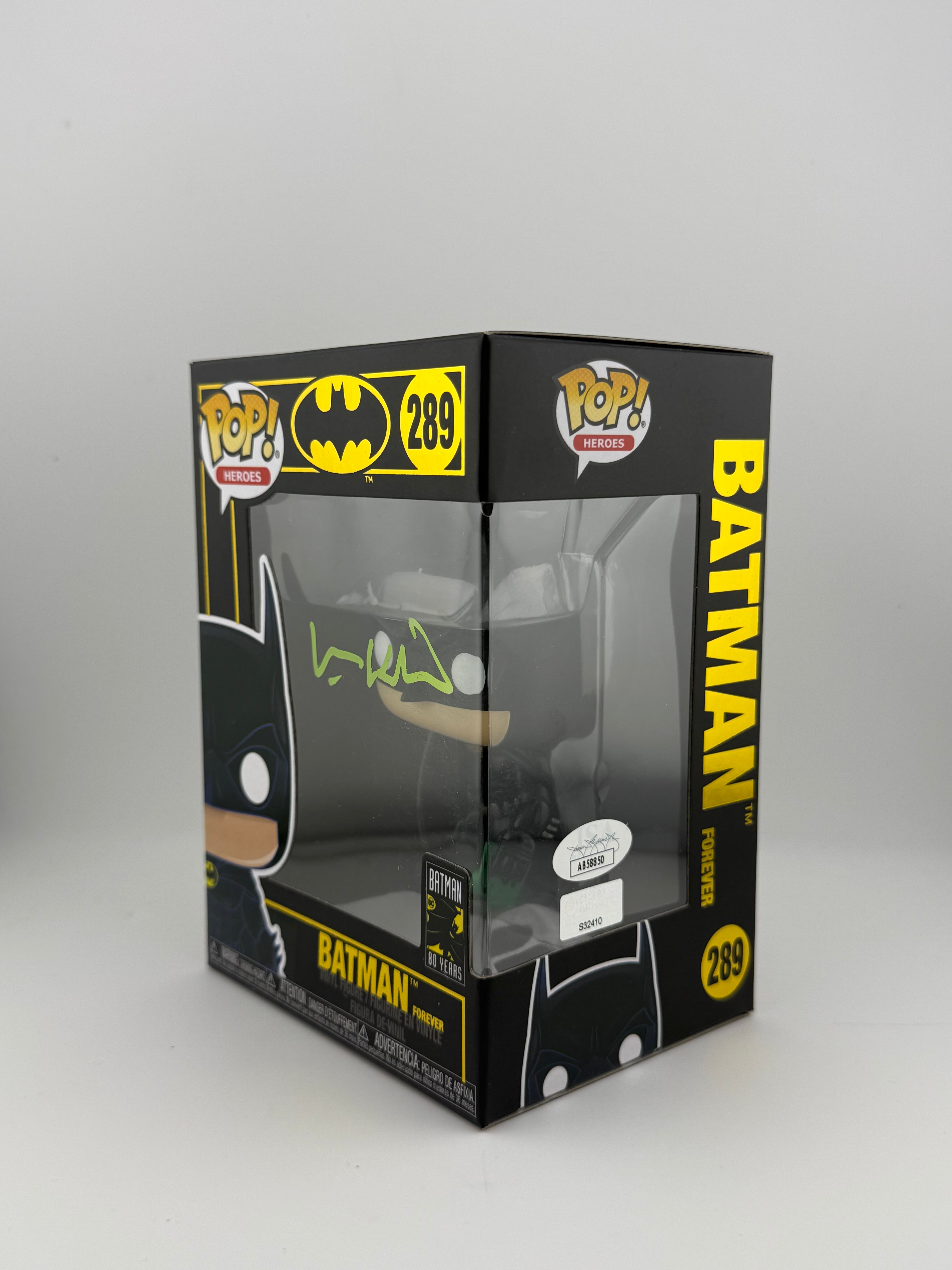 Funko POP! SIGNED BATMAN 289 80 YEARS EDITION (VAL KILMER) + JSA