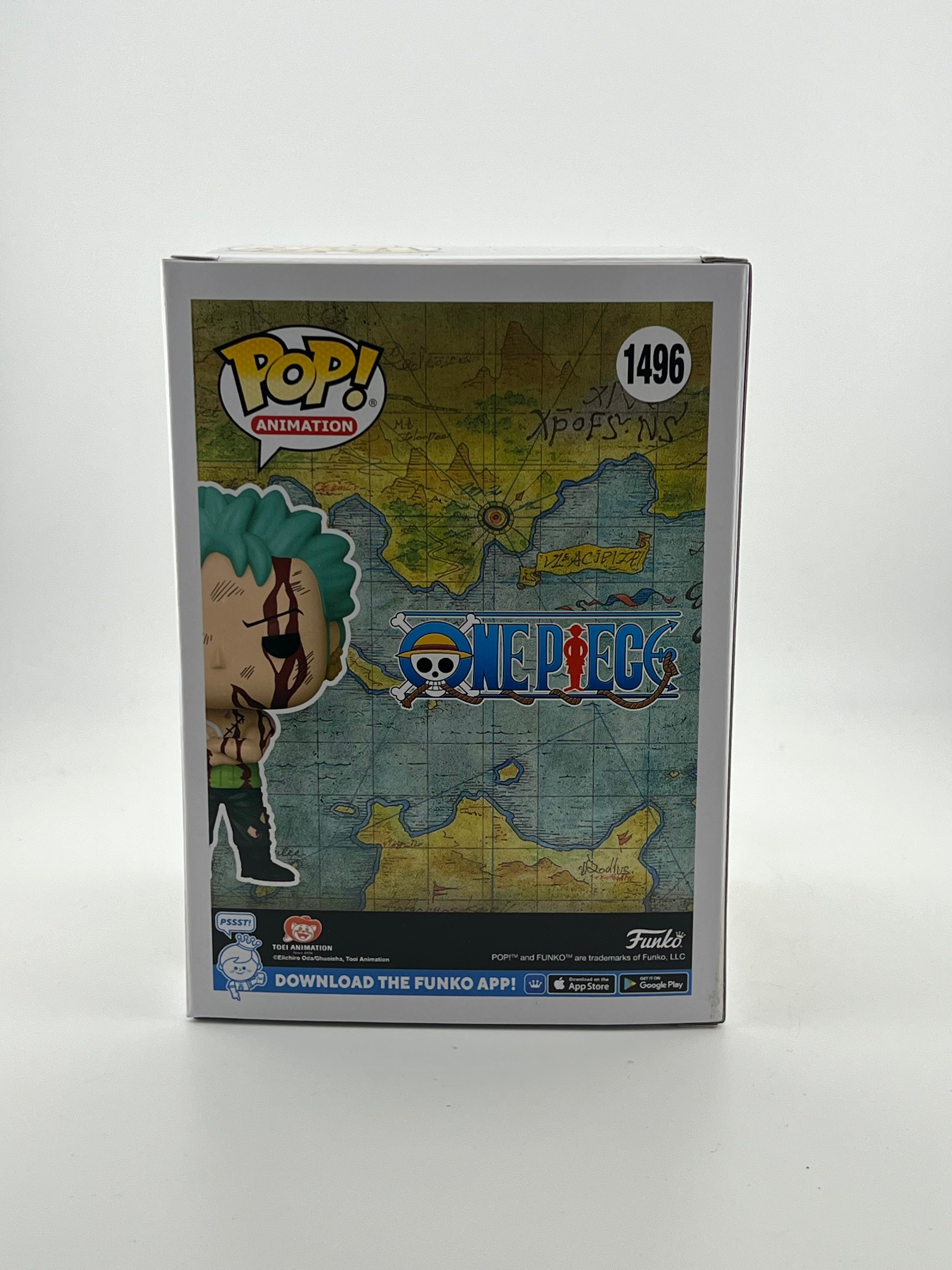 Signed (Christopher Sabat) - RORONOA ZORO 1496 HOT TOPIC + JSA Authentication