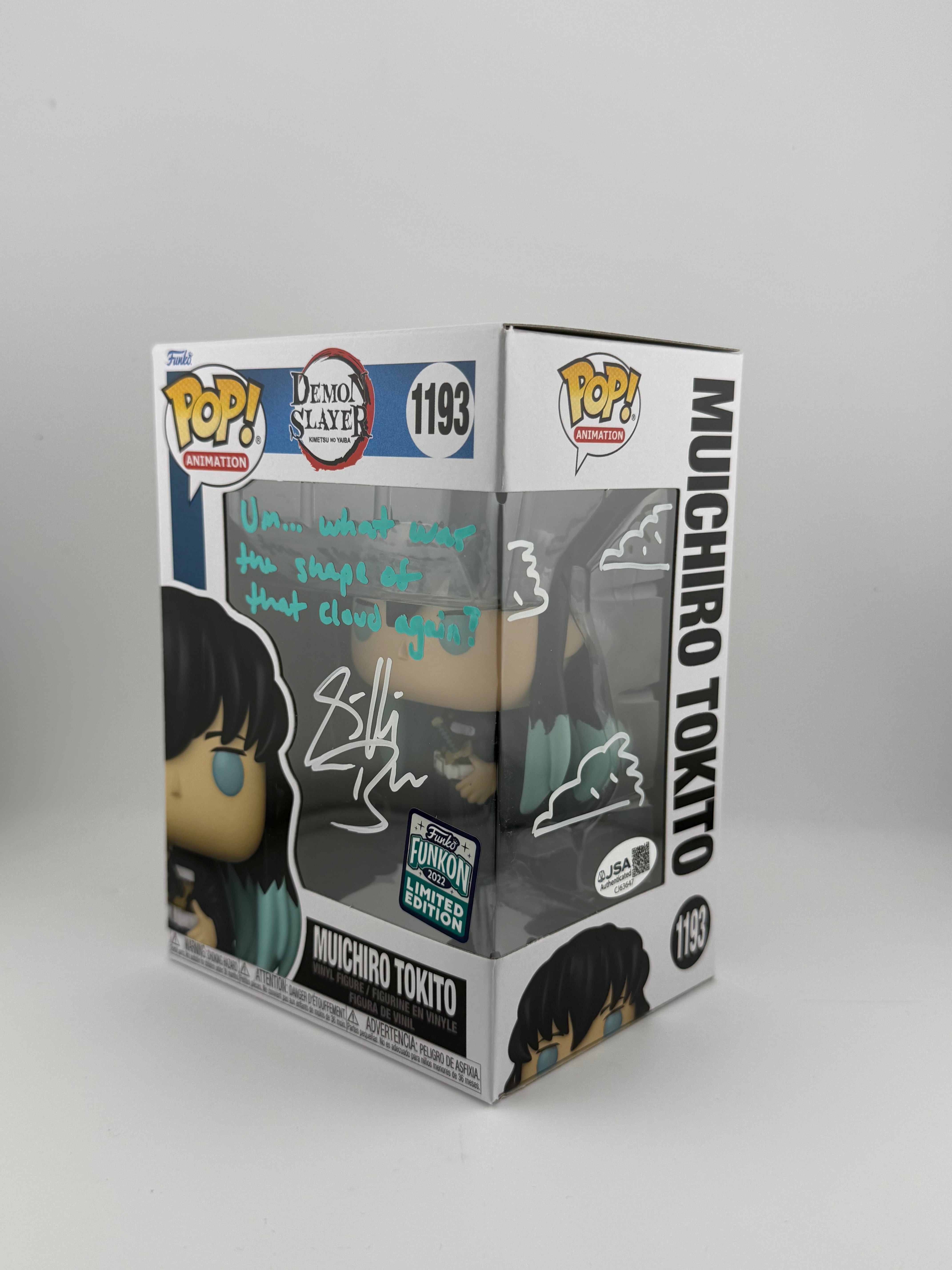 Funko POP! SIGNED MUICHIRO TOKITO 1193 FUNKON 2022 EXCLUSIVE