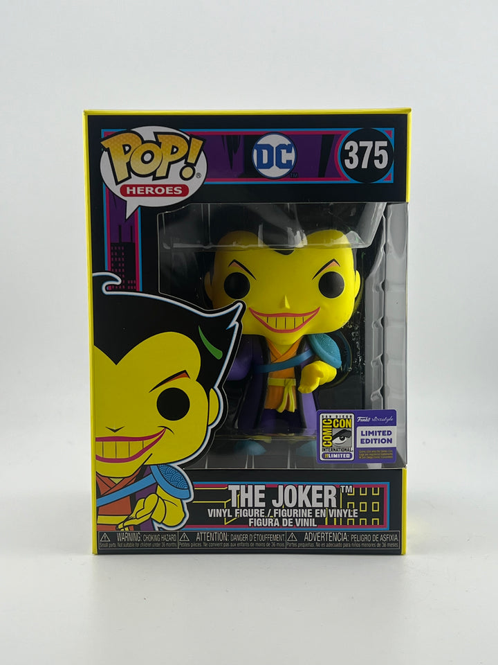 Funko Pop - THE JOKER BLACKLIGHT 375 2023 SDCC