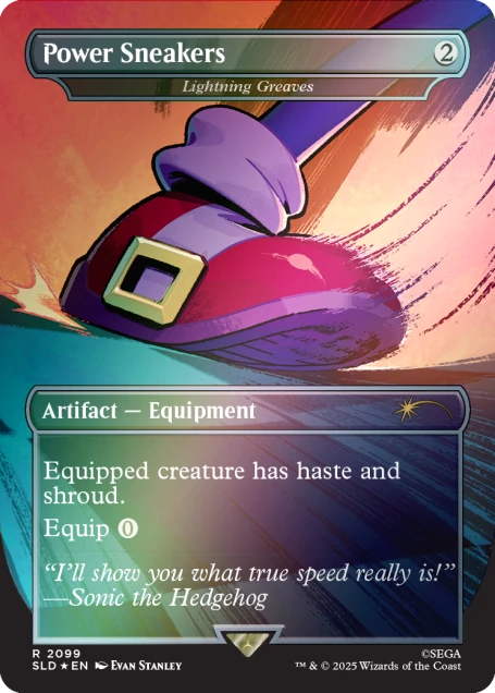 Magic the Gathering Secret Lair x Sonic the Hedgehog: Turbo Gear - Foil Edition