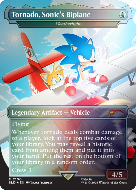 Magic the Gathering Secret Lair x Sonic the Hedgehog: Turbo Gear - Foil Edition