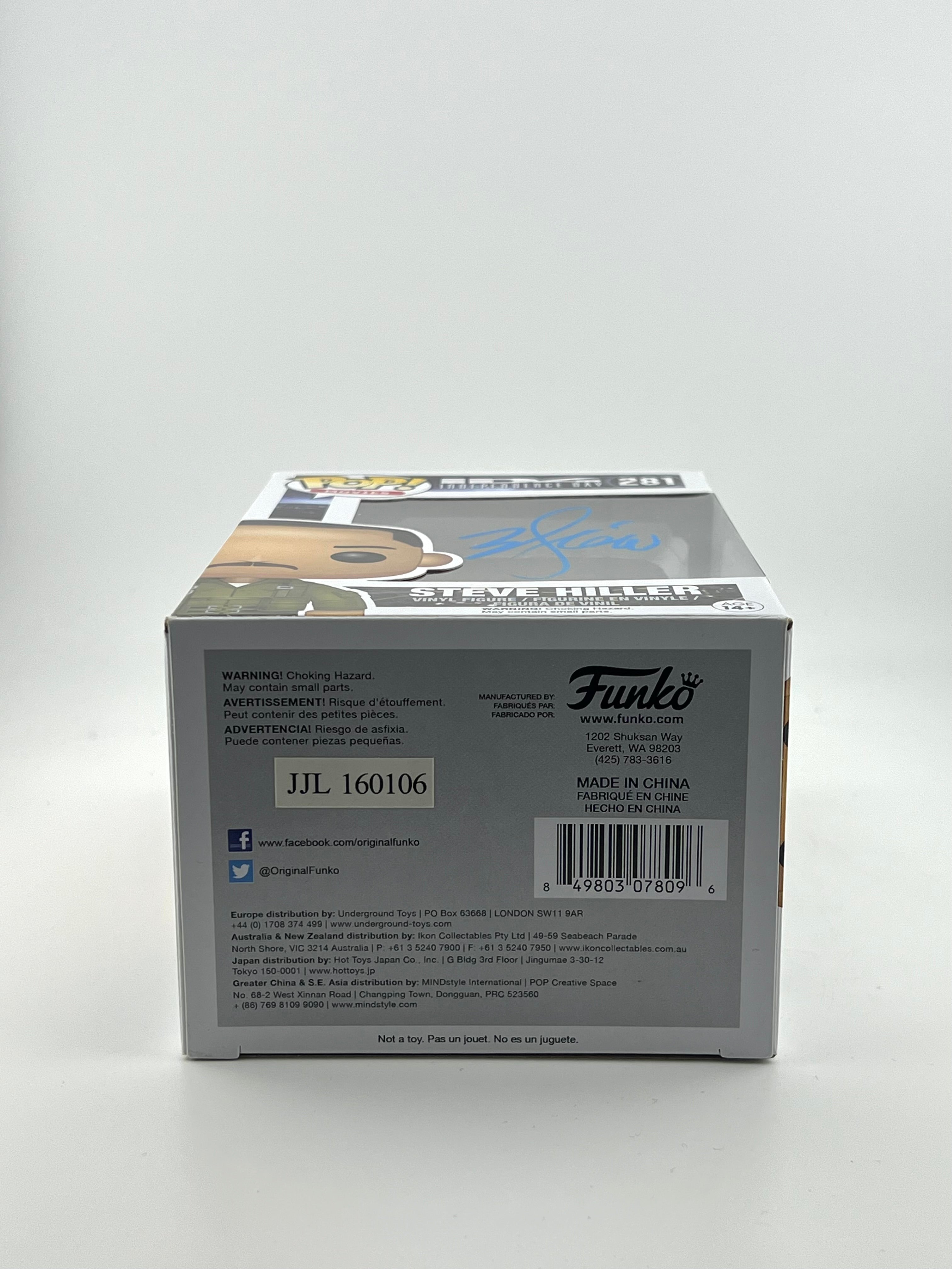 Will Smith Signed - STEVE HILLER 281 Funko Pop! - Independence Day + Beckett Certification