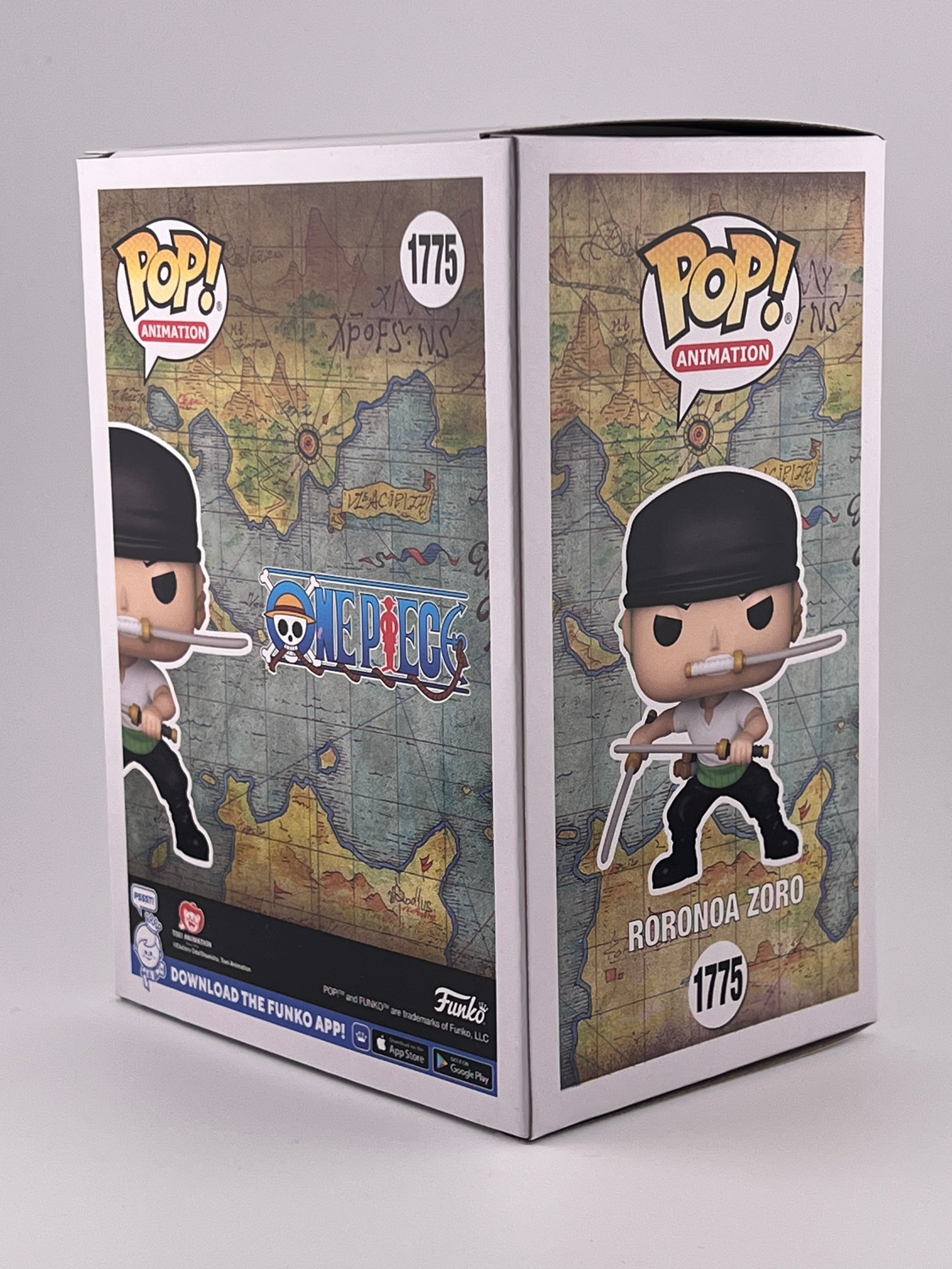 FUNKO POP! RORONOA ZORO 1775 CHASE JVA SIGNED