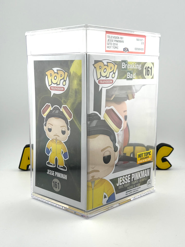 Funko Pop! Breaking Bad: Jesse Pinkman 161 GITD (Hot Topic Exclusive) Graded PSA 8.5